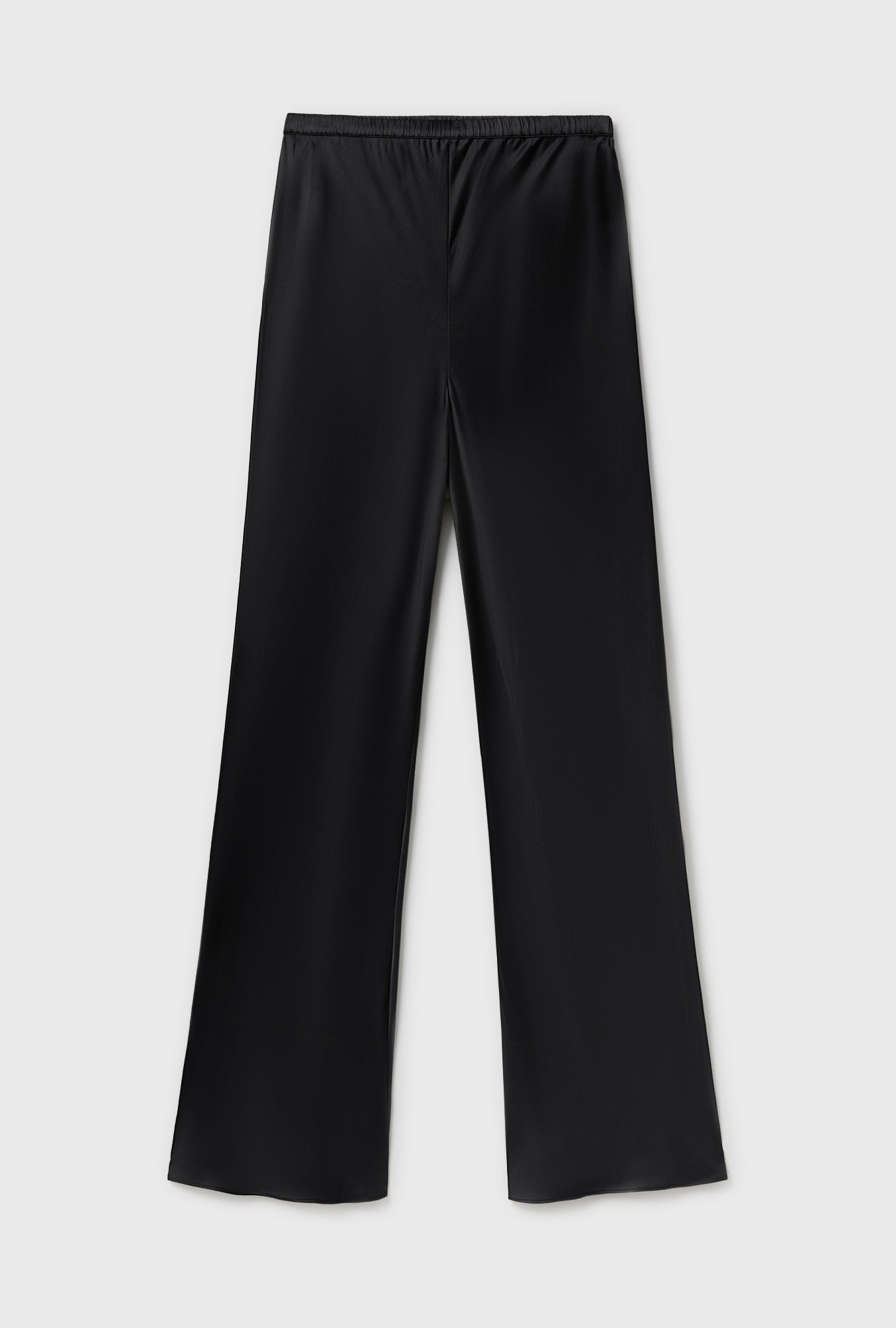 Pantalon coupe en biais noir
