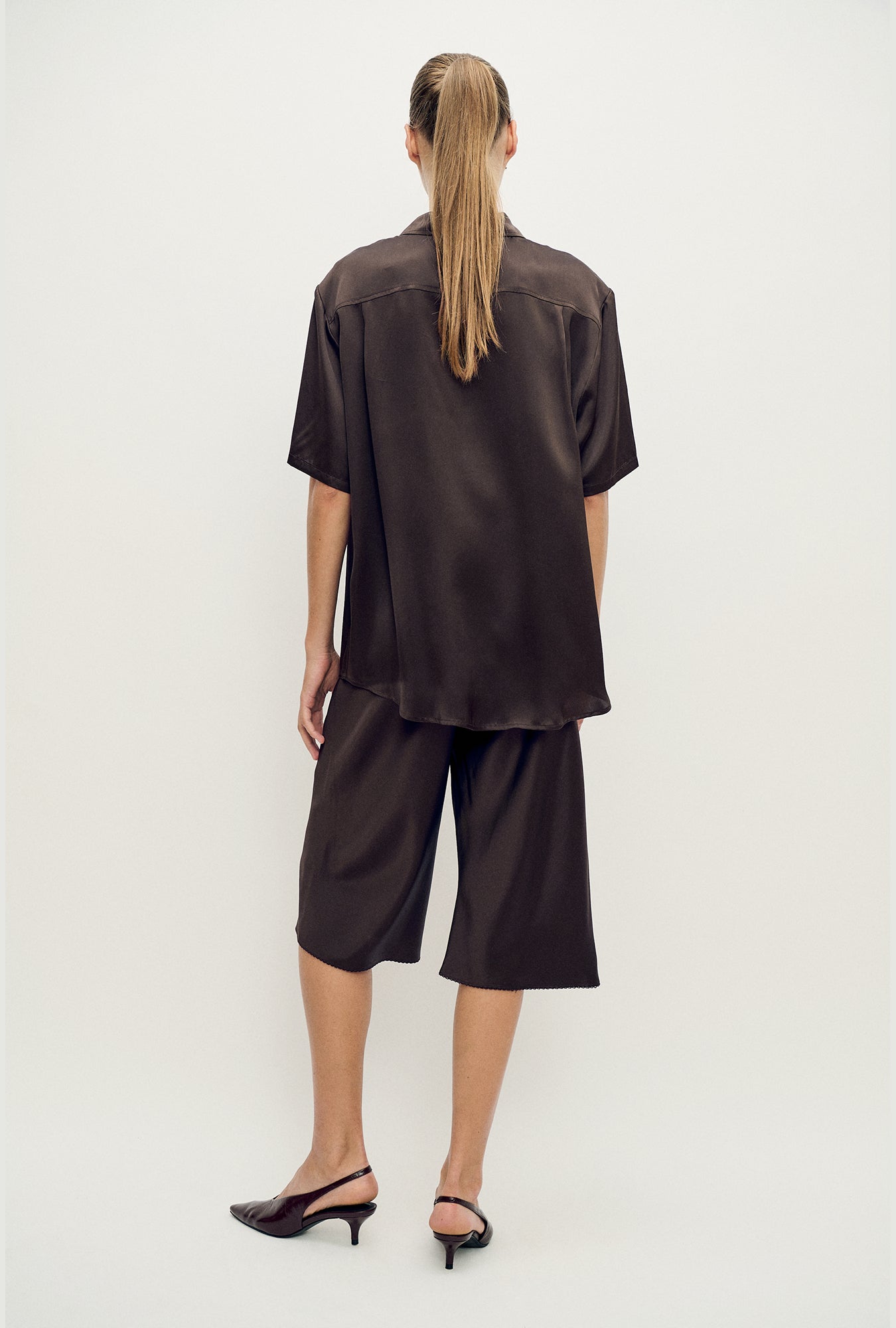 Chemise Boyfriend Manches Courtes Mantis
