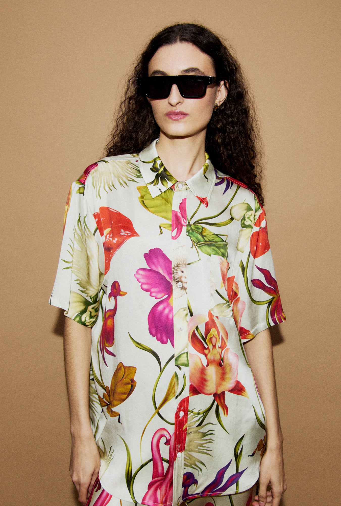 Chemise Boyfriend Manches Courtes Wonderland