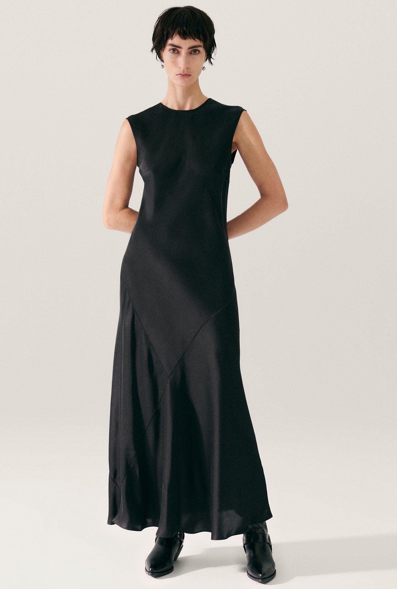 Robe sans manches Splice noire