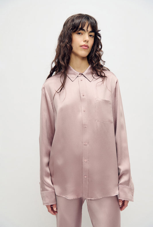 Chemise Boyfriend froncée Lasso