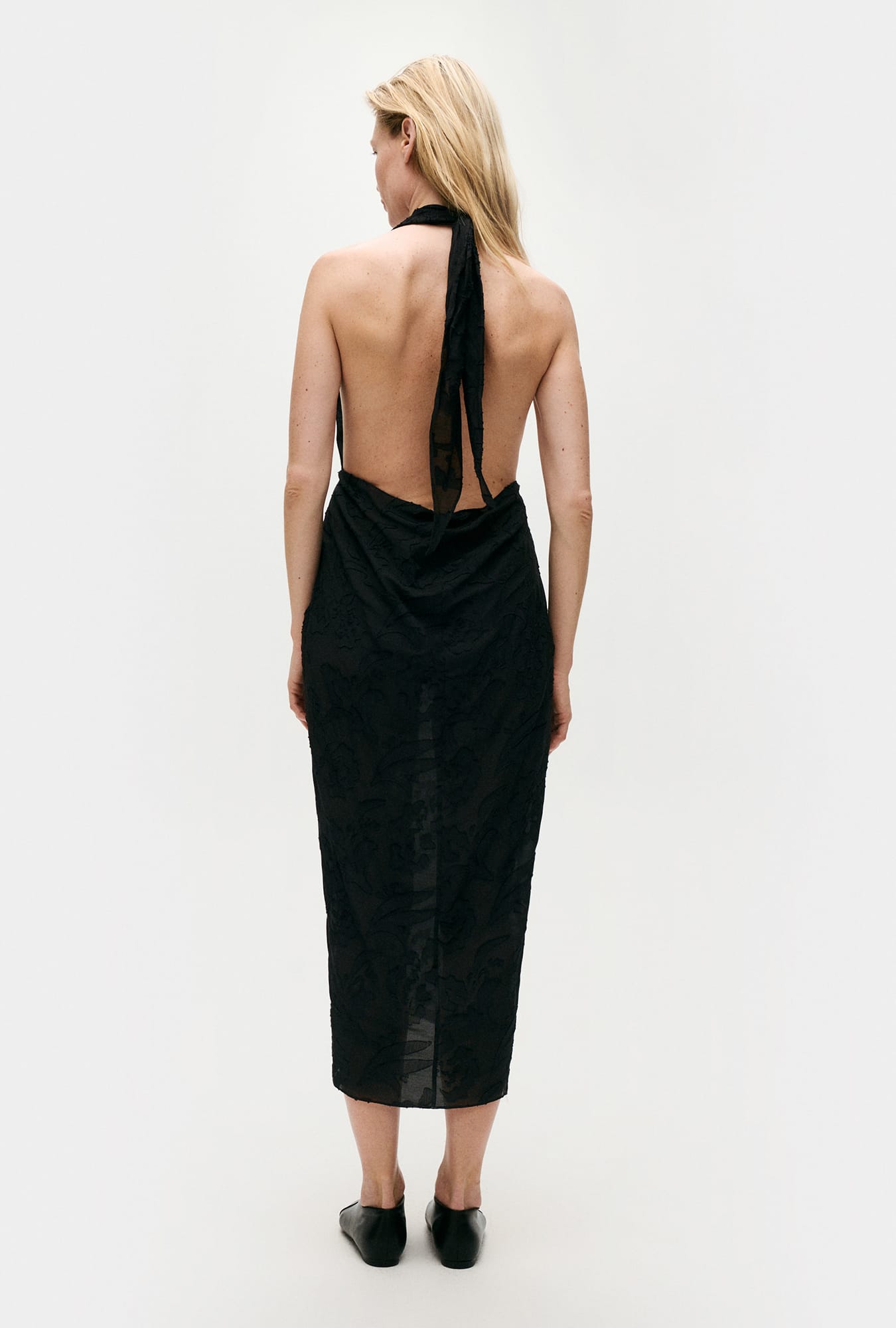 Jupe portefeuille en soie Clip Tulipa noire