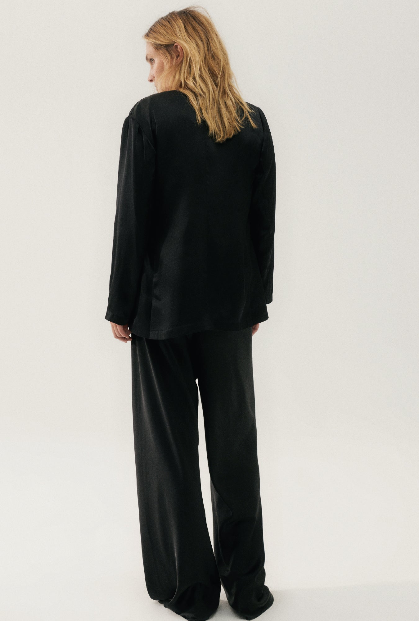 Blazer sans col noir