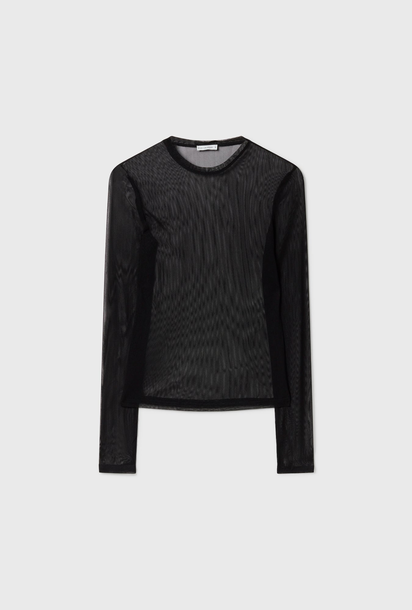 Haut manches longues en maille noir