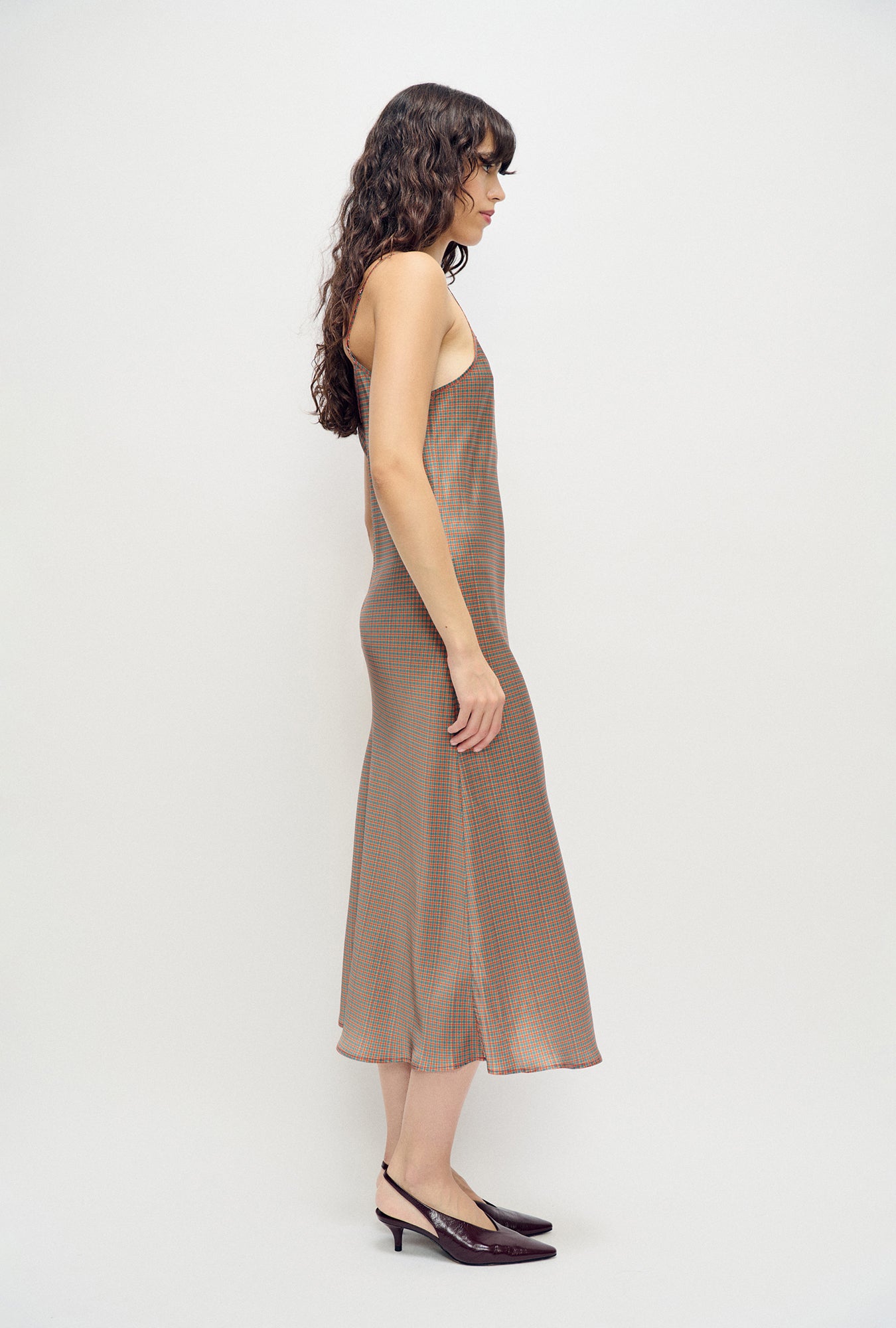 Robe nuisette à carreaux des années 90