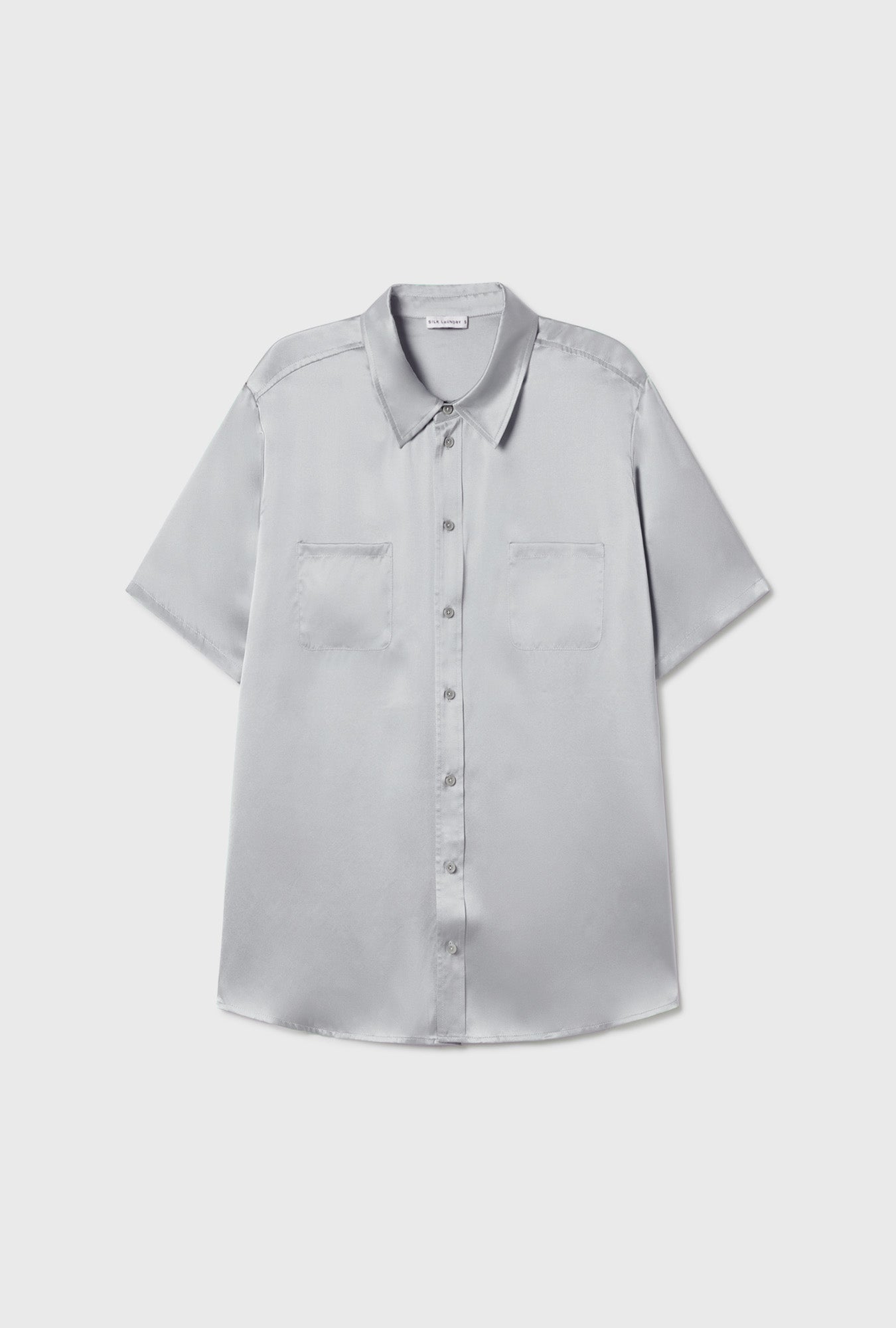 Chemise Boyfriend Manches Courtes Albâtre