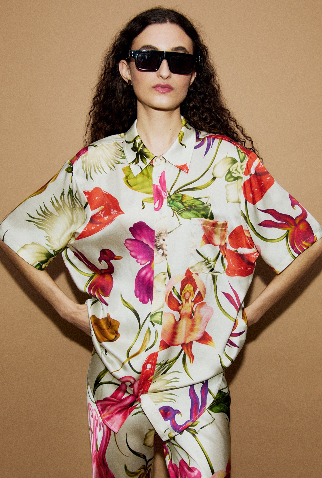 Chemise Boyfriend Manches Courtes Wonderland