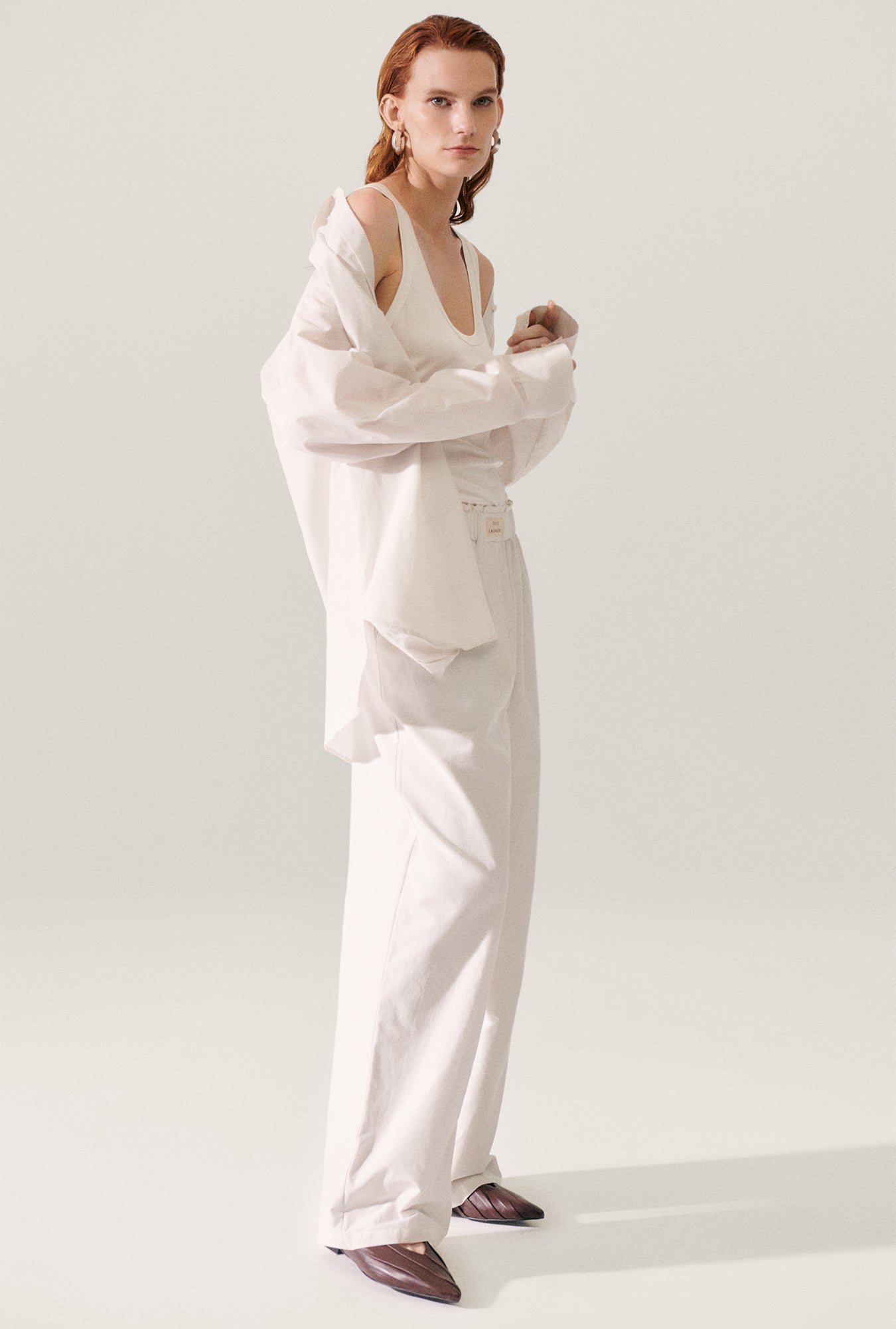 Pantalon en papier en soie de coton anti-poussière