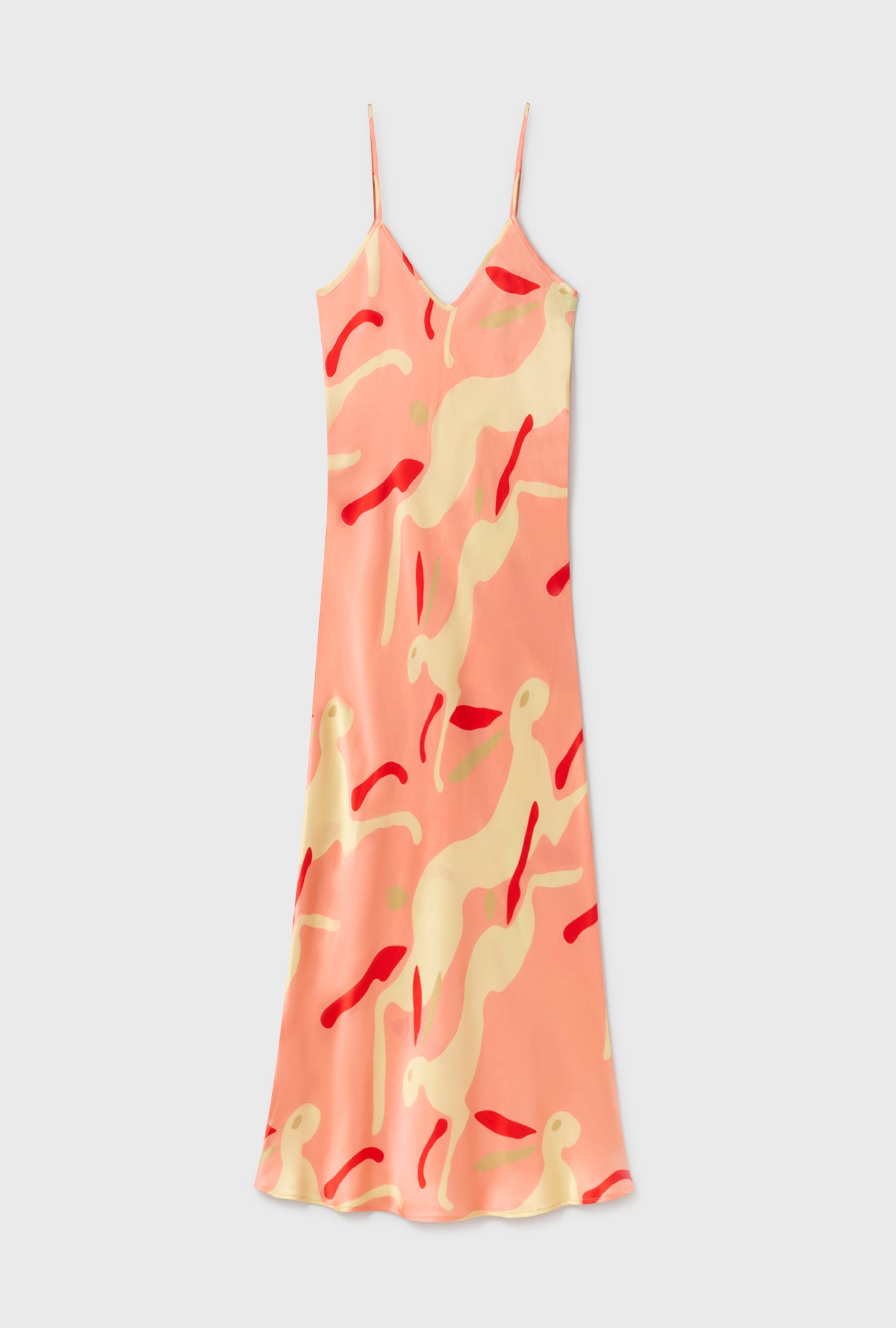 Robe caraco années 90 Lapin Amarante