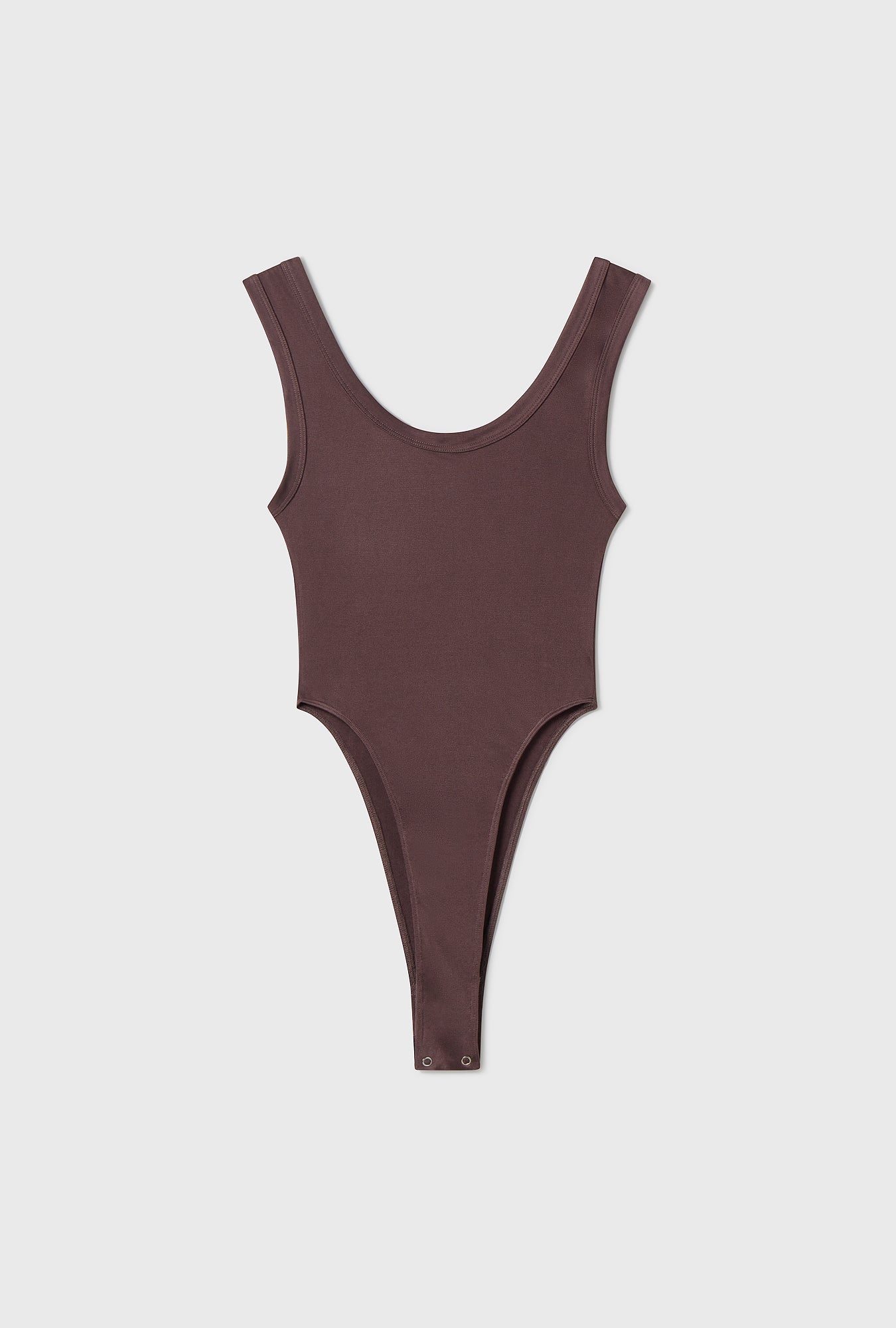 Body en jersey modal découpé Cacao