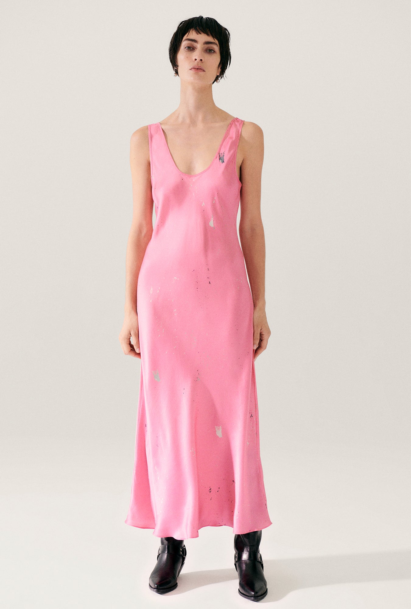 Robe à col dégagé Lavage en machine