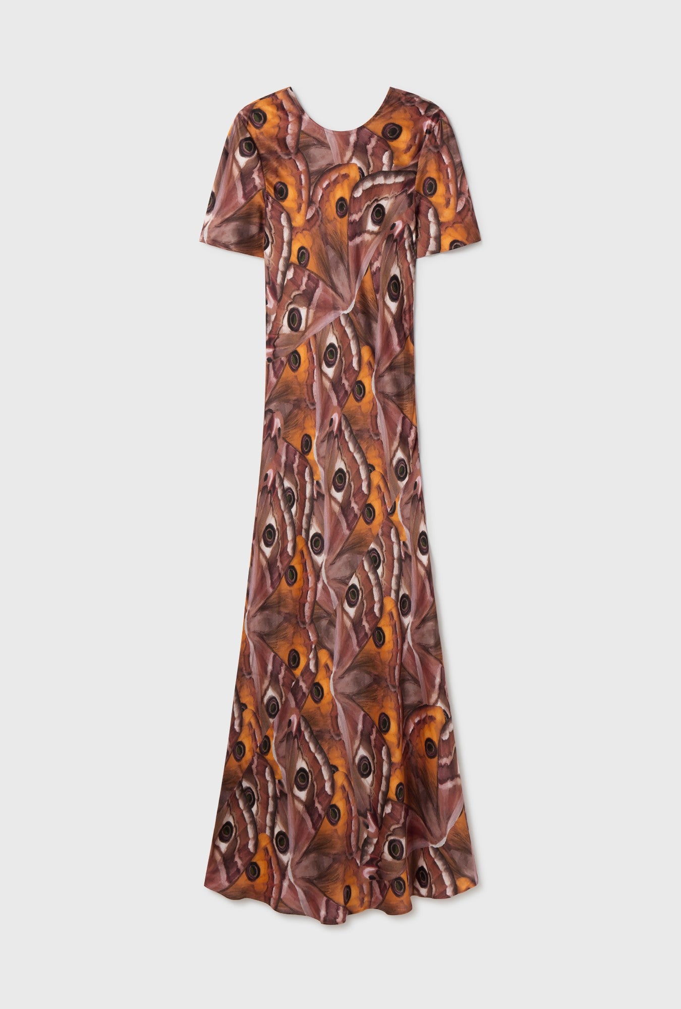 Robe biaisée manches courtes envergure