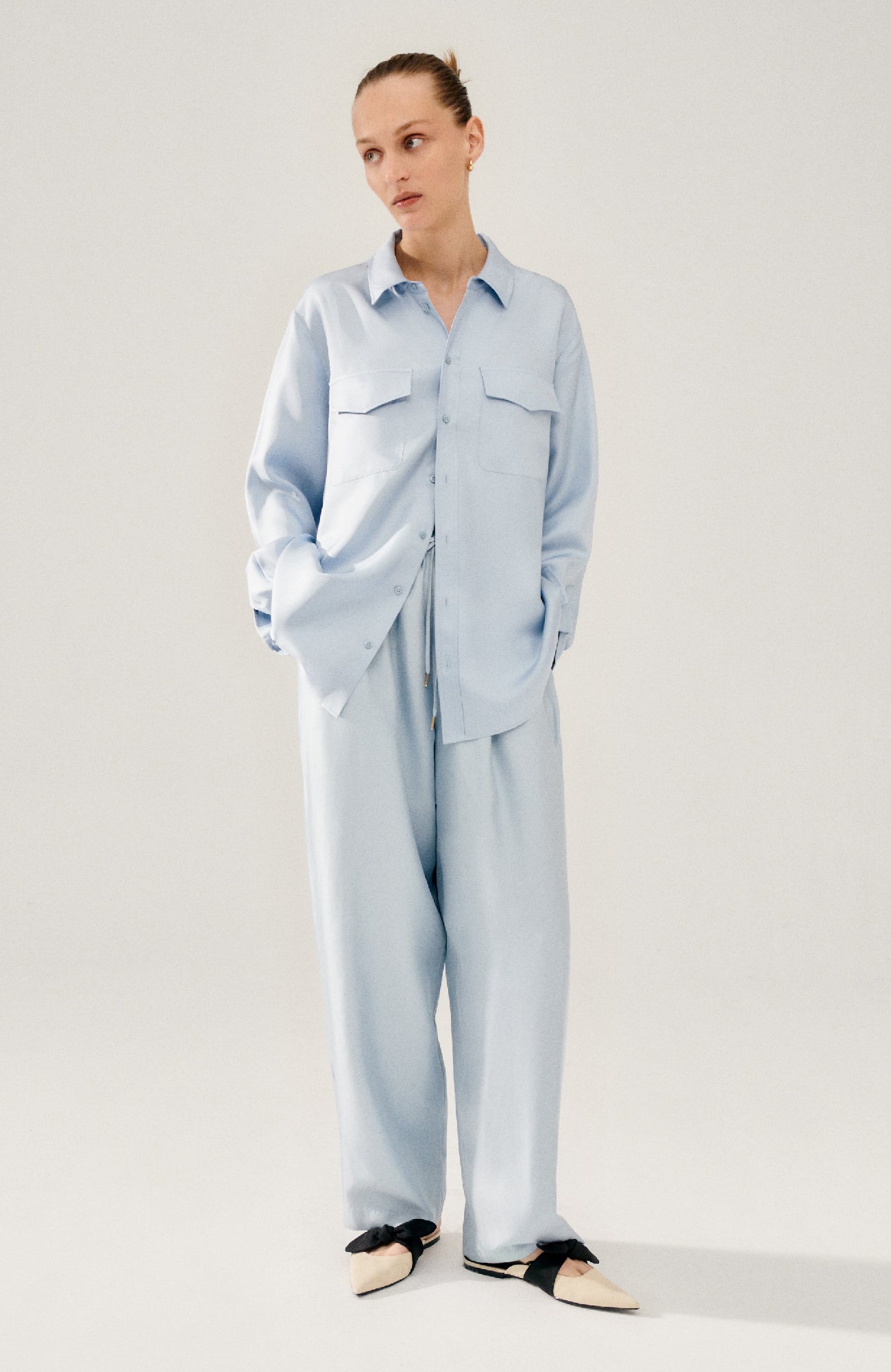 Chemise Boyfriend Twill Ciel