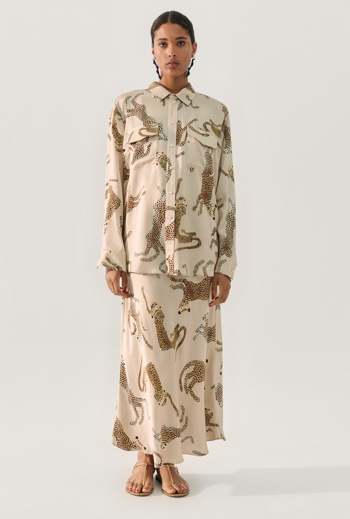 Chemise de petit ami Jaguars Noisette