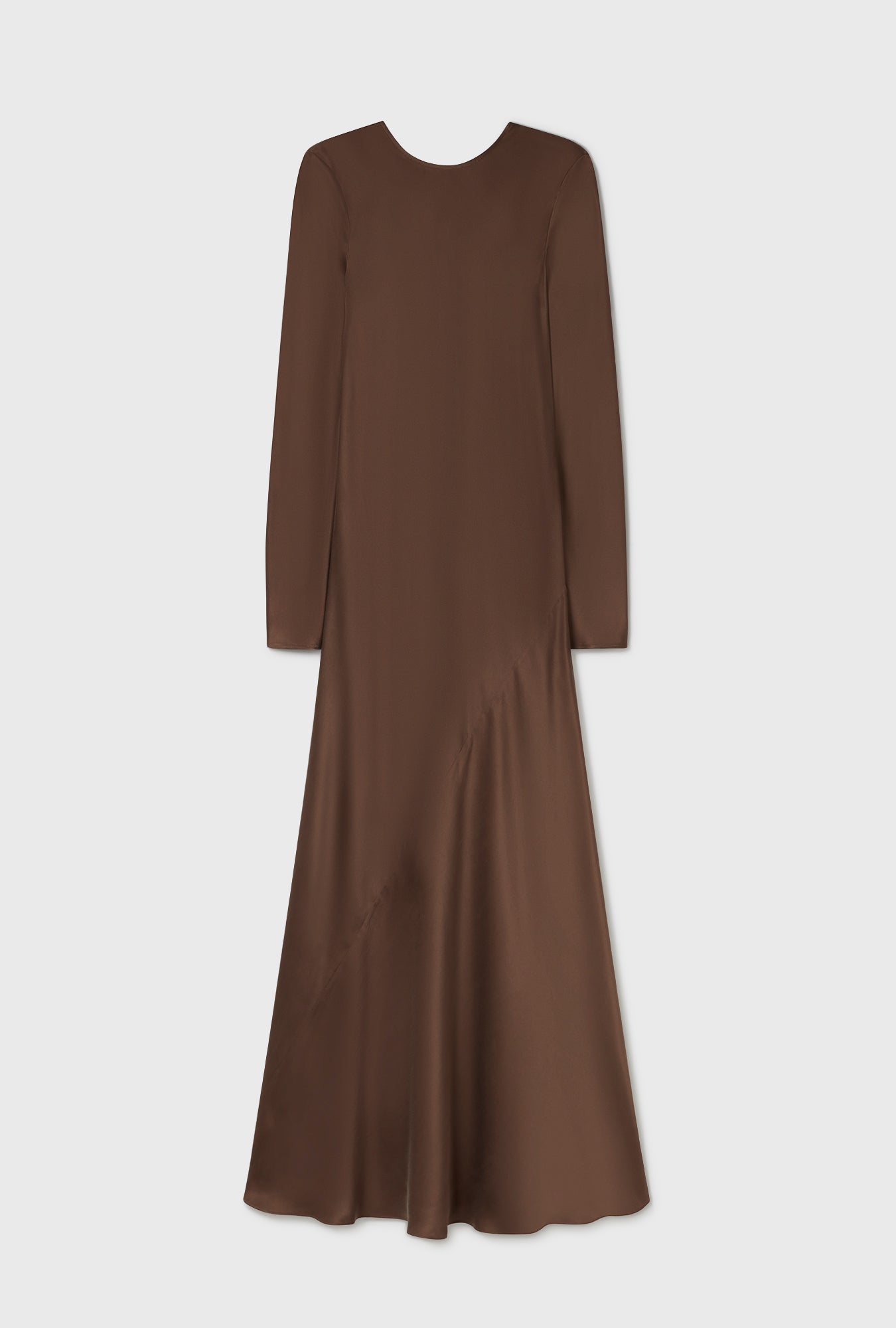 Robe biaisée à manches longues Terre Foncée