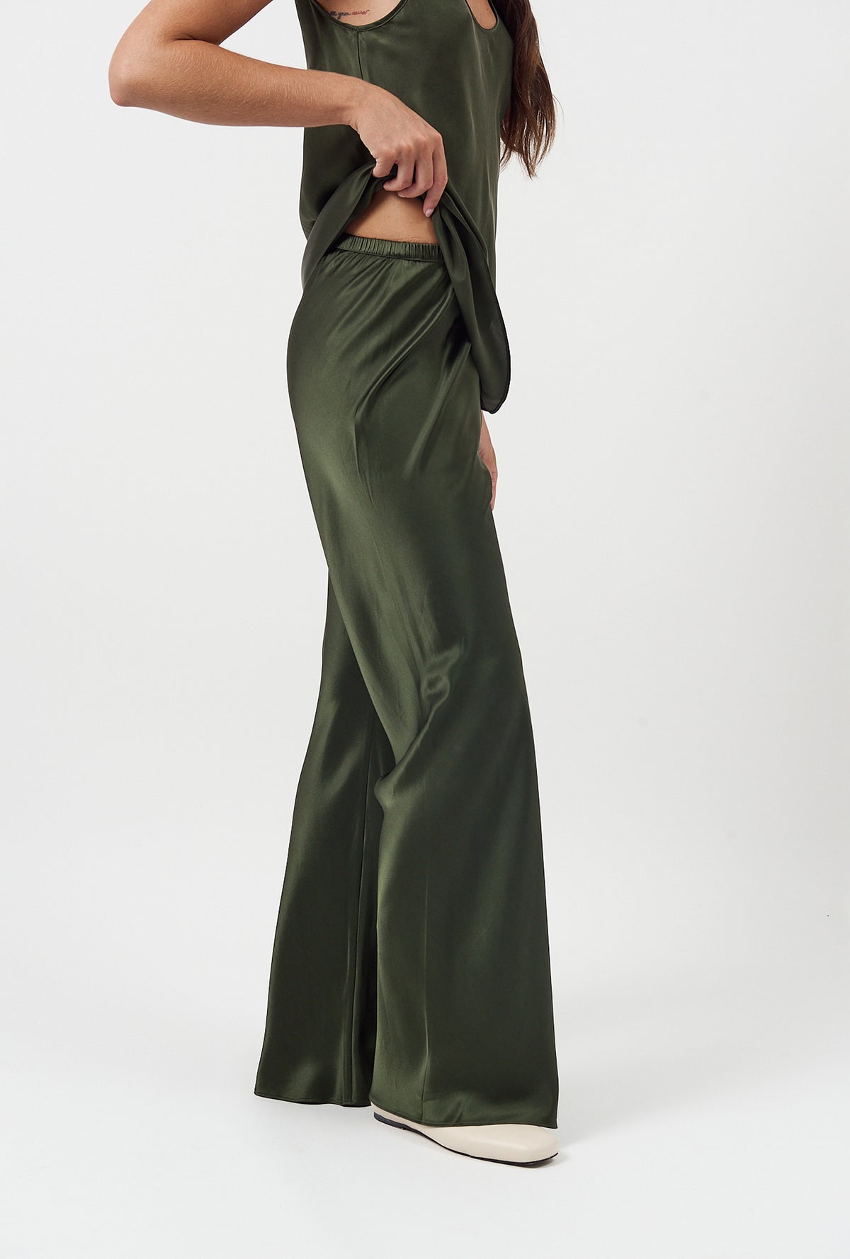 Bias Cut Pants Cedar