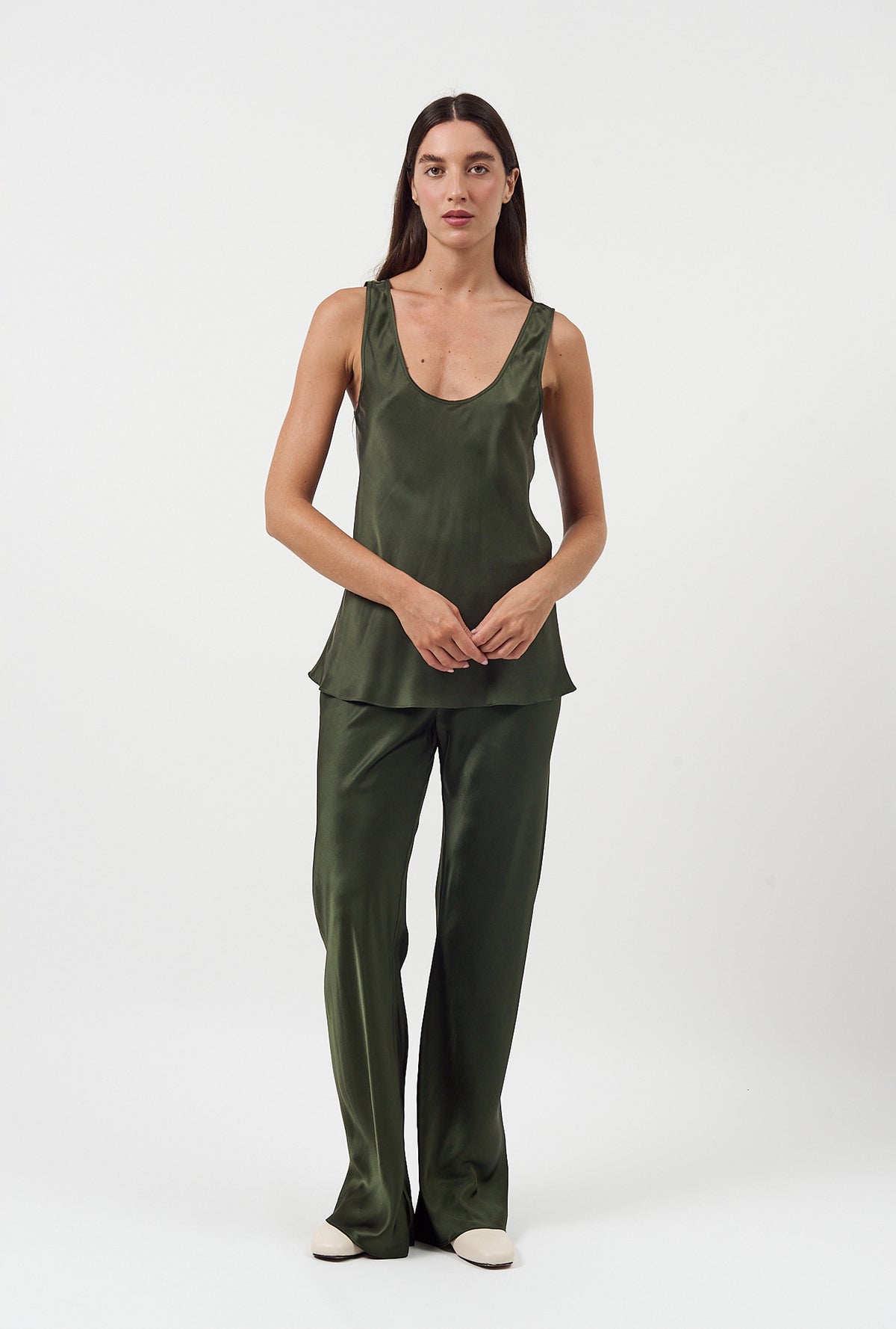 Scoop Neck Tank Cedar