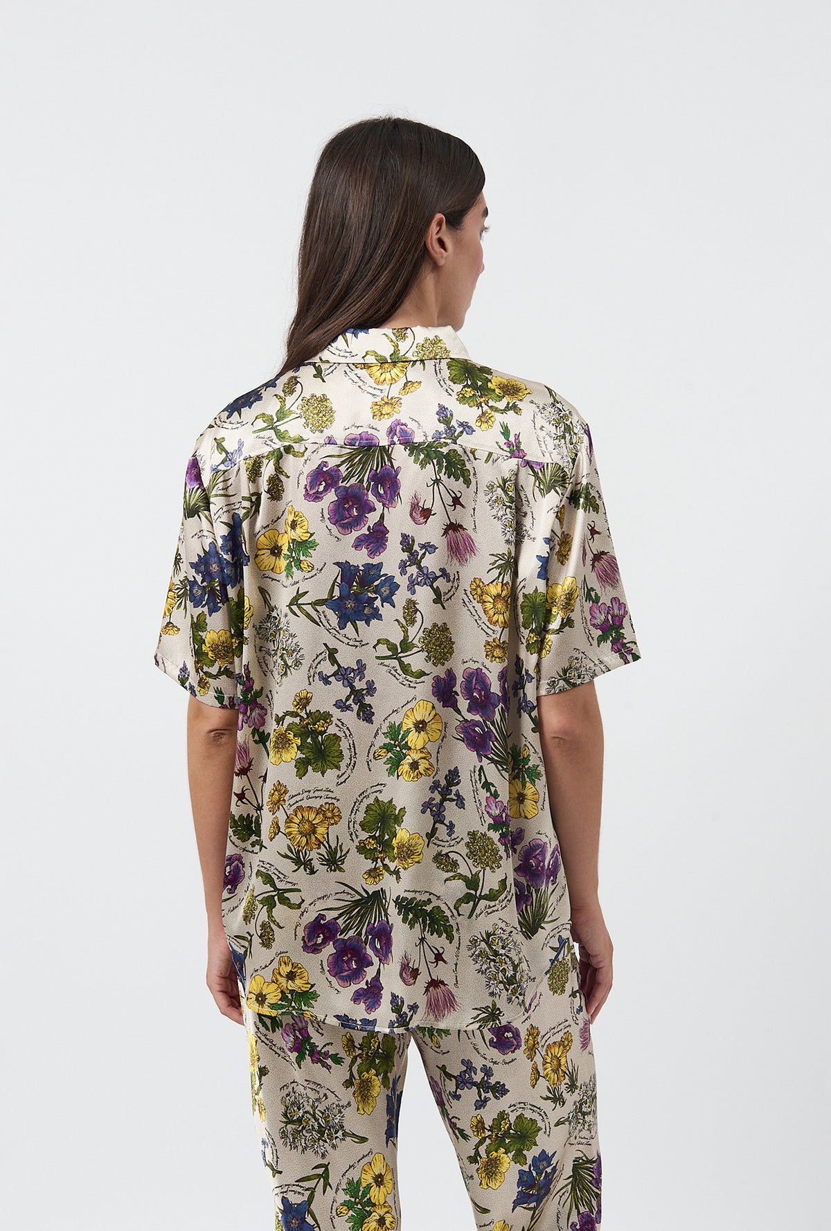 Short Sleeve Boyfriend Shirt Endangered Flowers