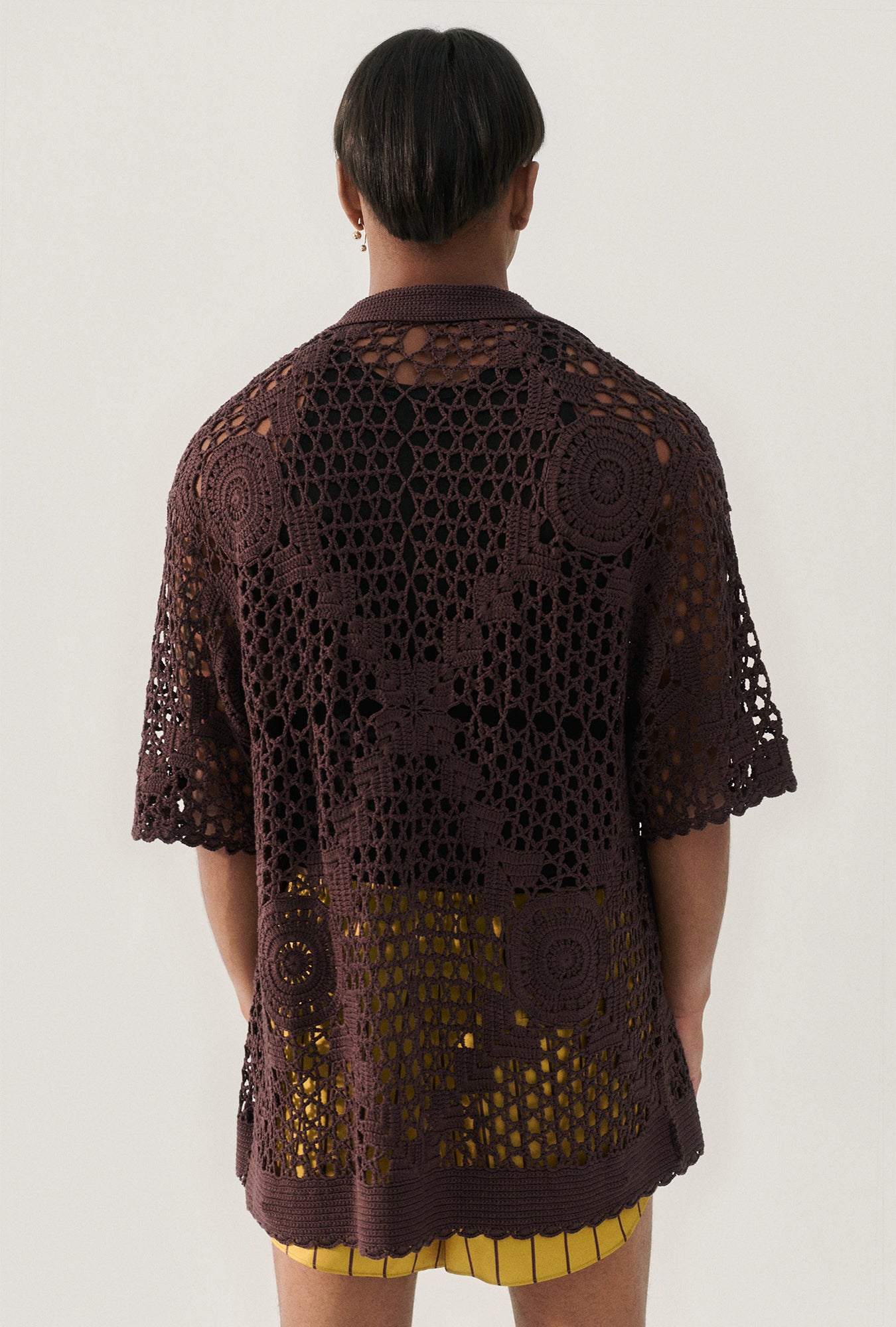 T-shirt Papy Crochet Cacao