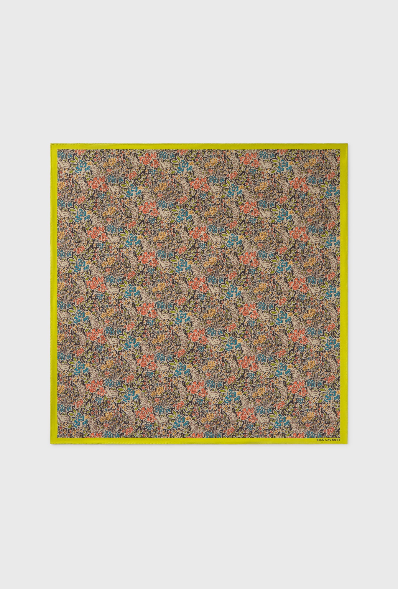 Foulard en twill Fleurs sucrées