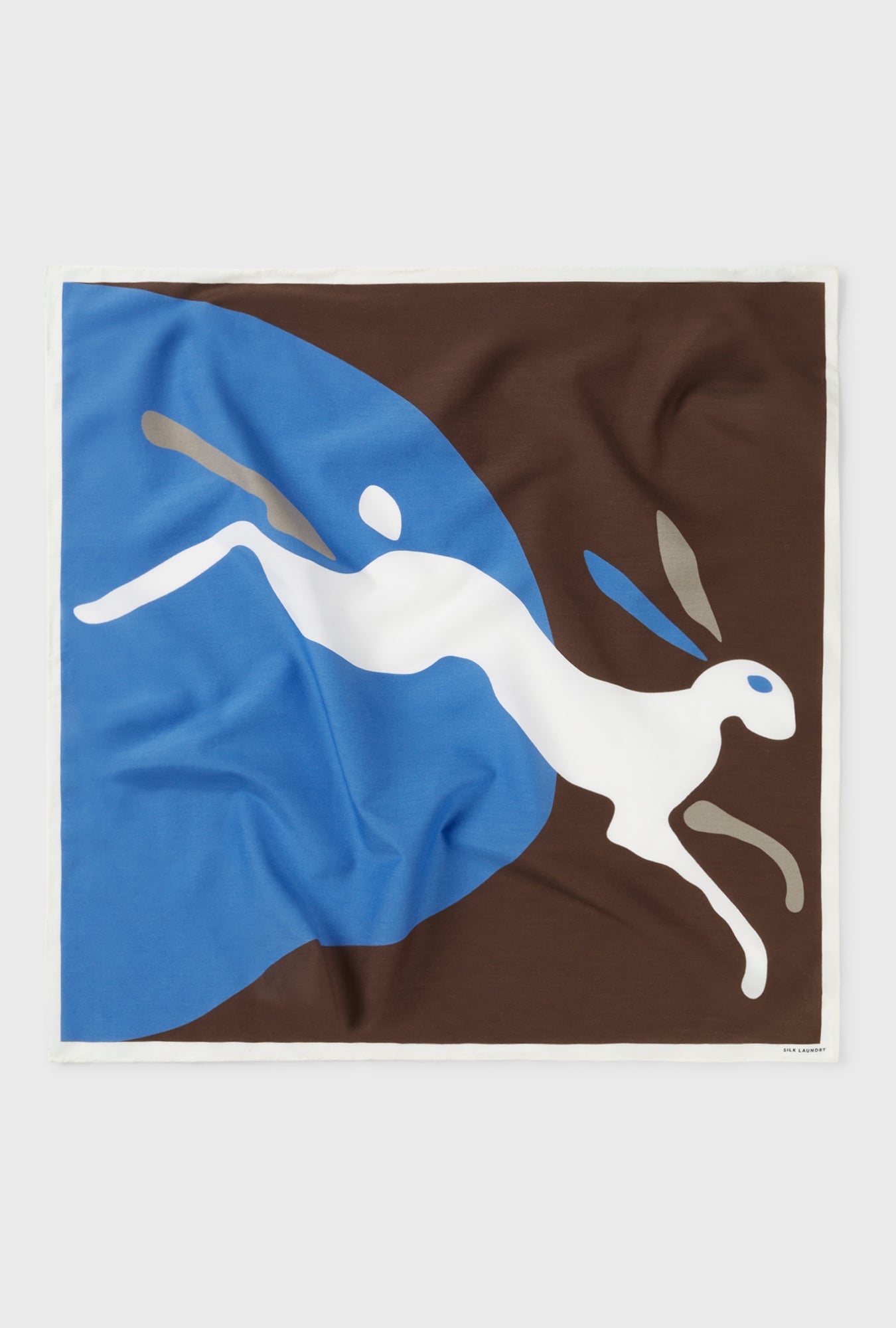 Twill Scarf Rabbit Dark Earth