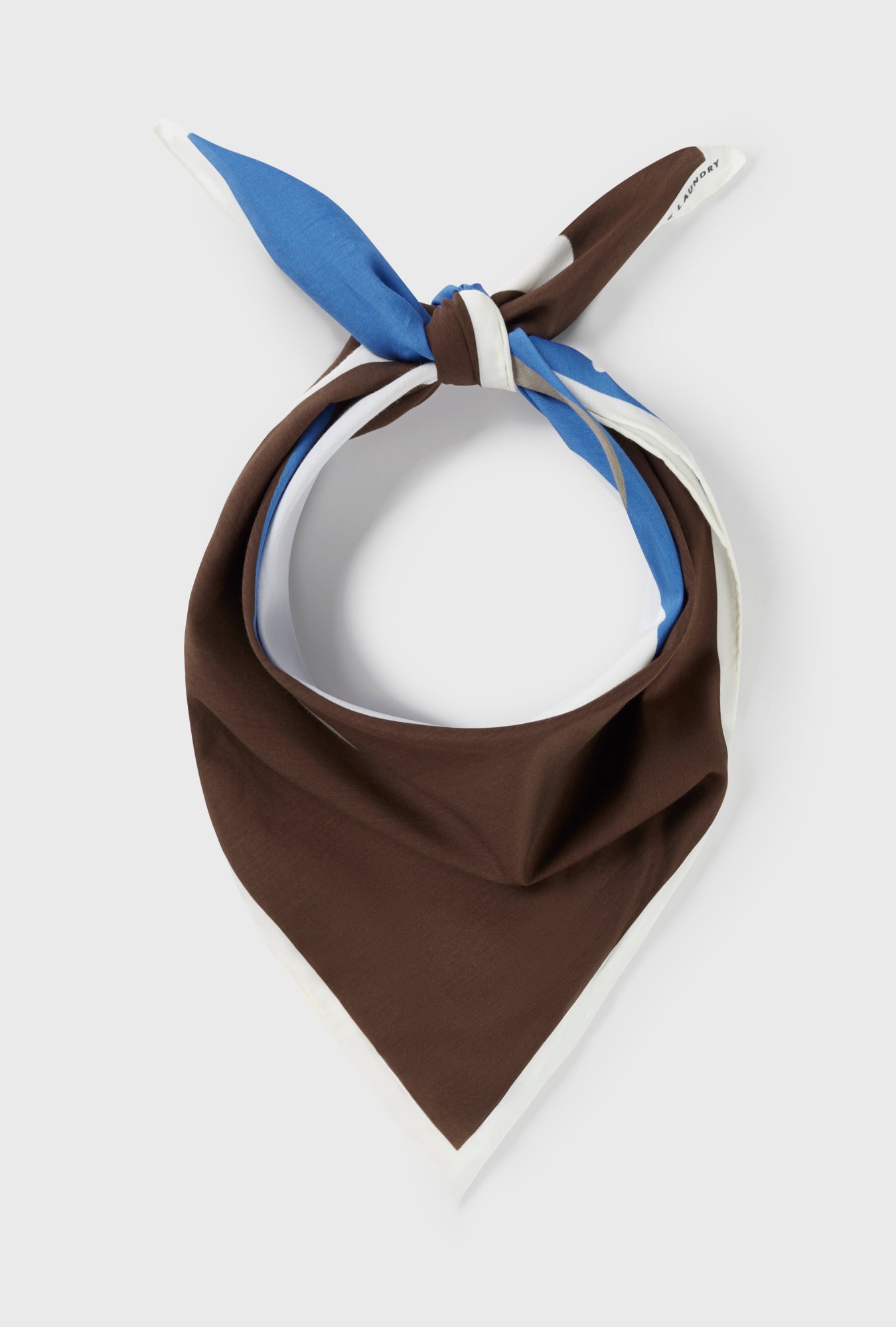 Twill Scarf Rabbit Dark Earth