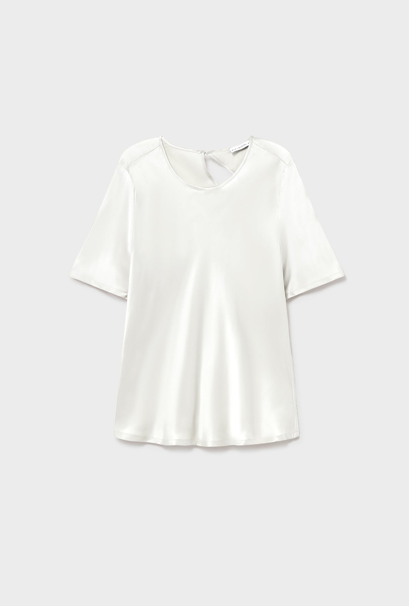 Haut biais manches courtes blanc
