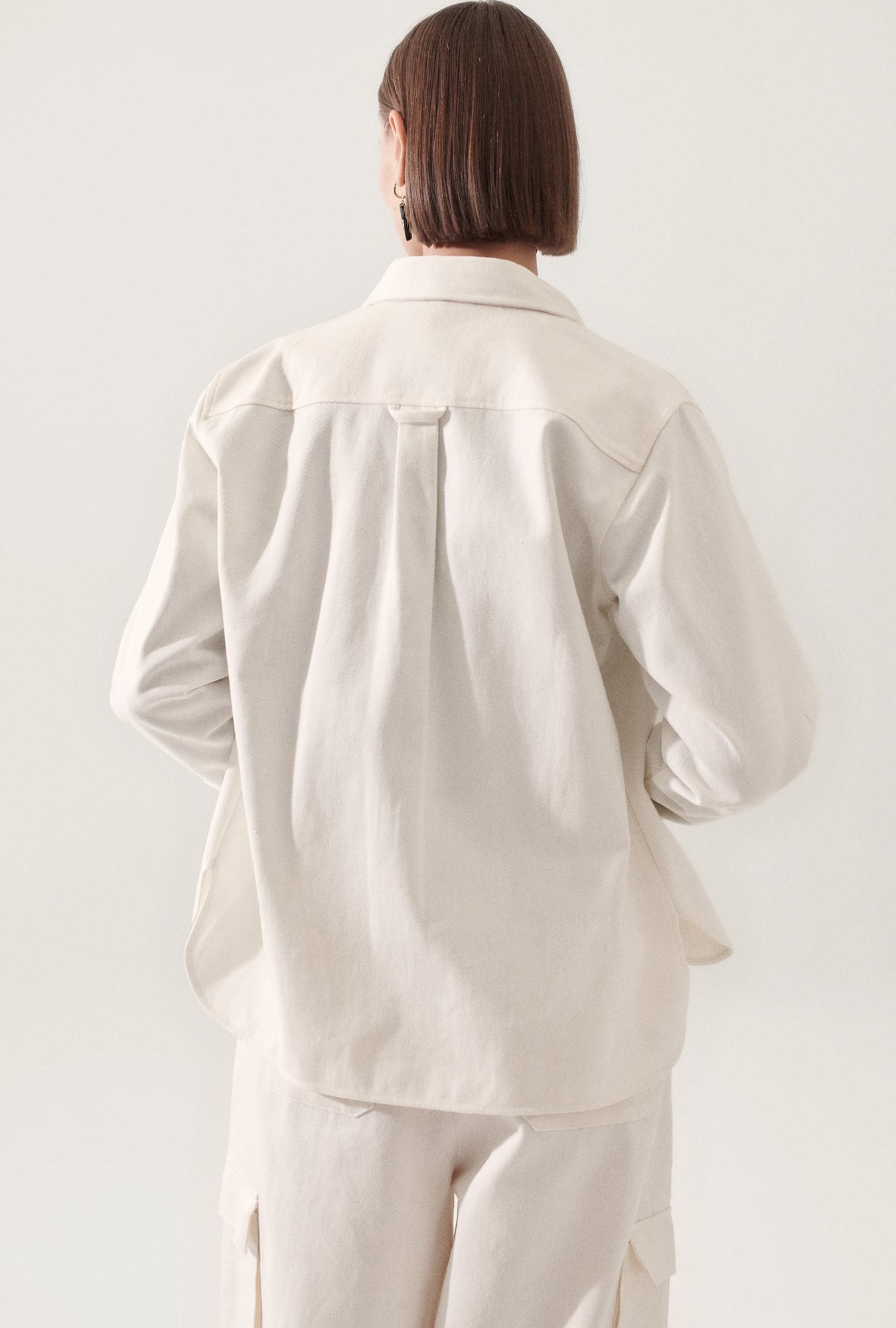 Canvas Overshirt Milk