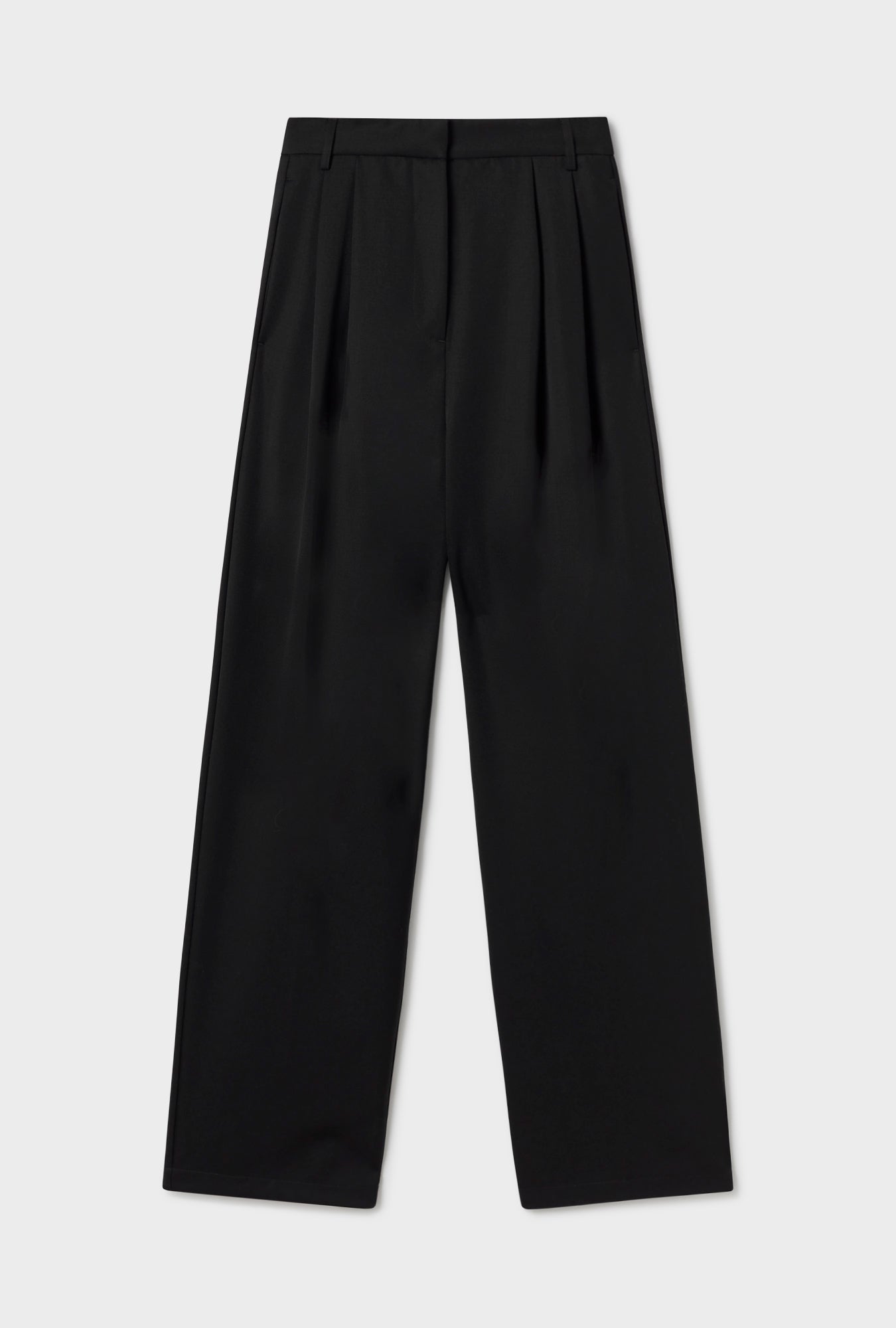Pantalon en laine noir