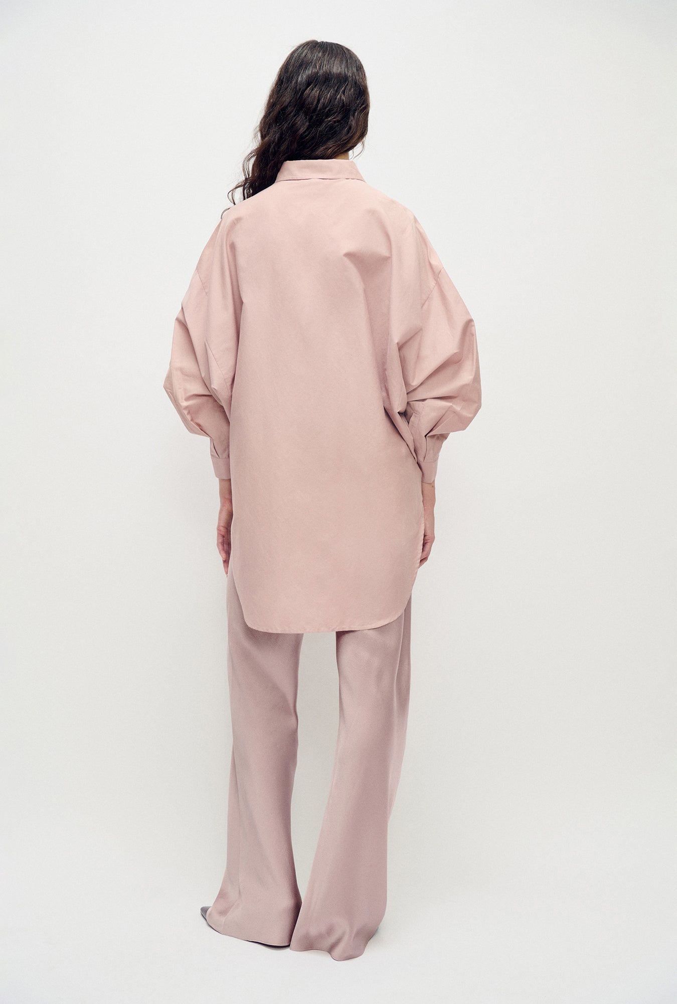 Chemise ronde en coton et soie Lasso