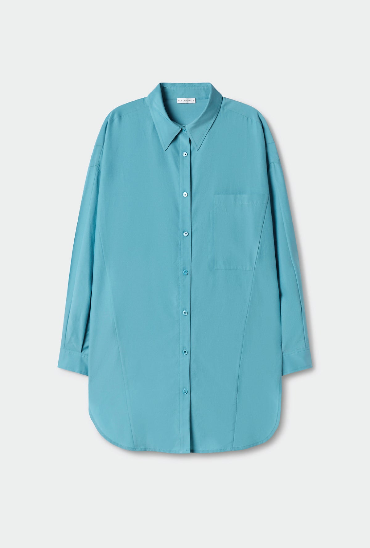 Chemise ronde en coton et soie Lac