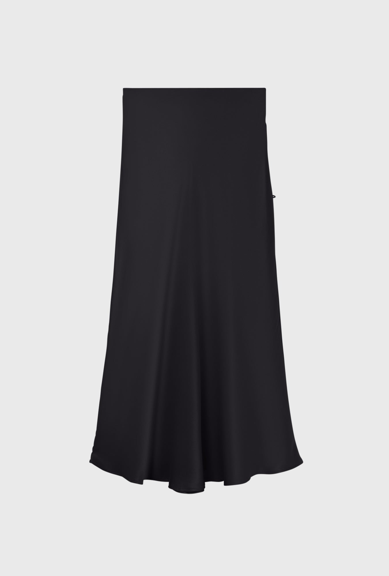 Jupe longue coupe biais noire
