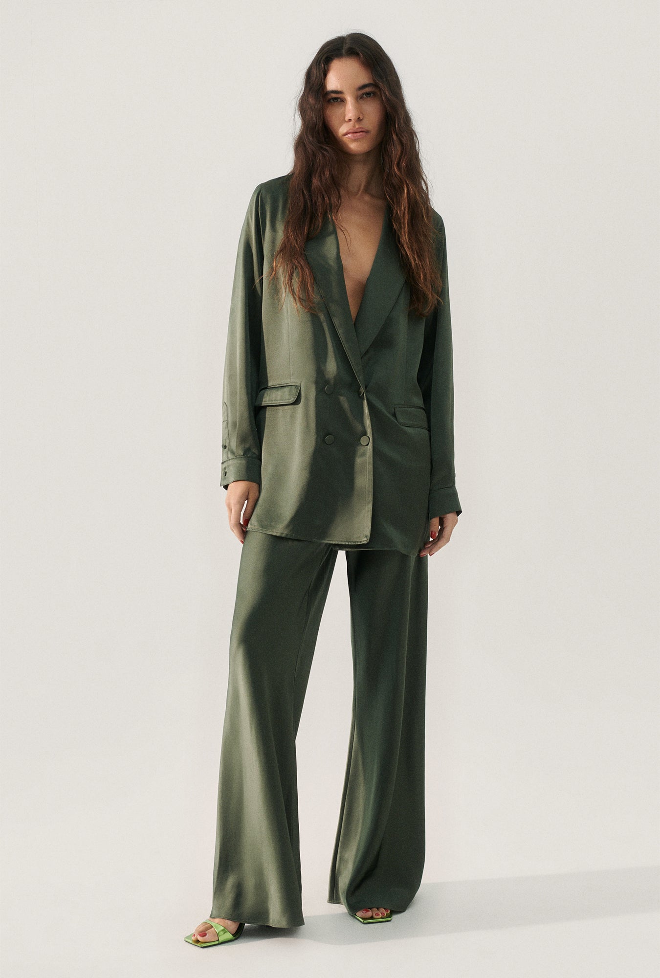 Blazer décontracté couleur thym
