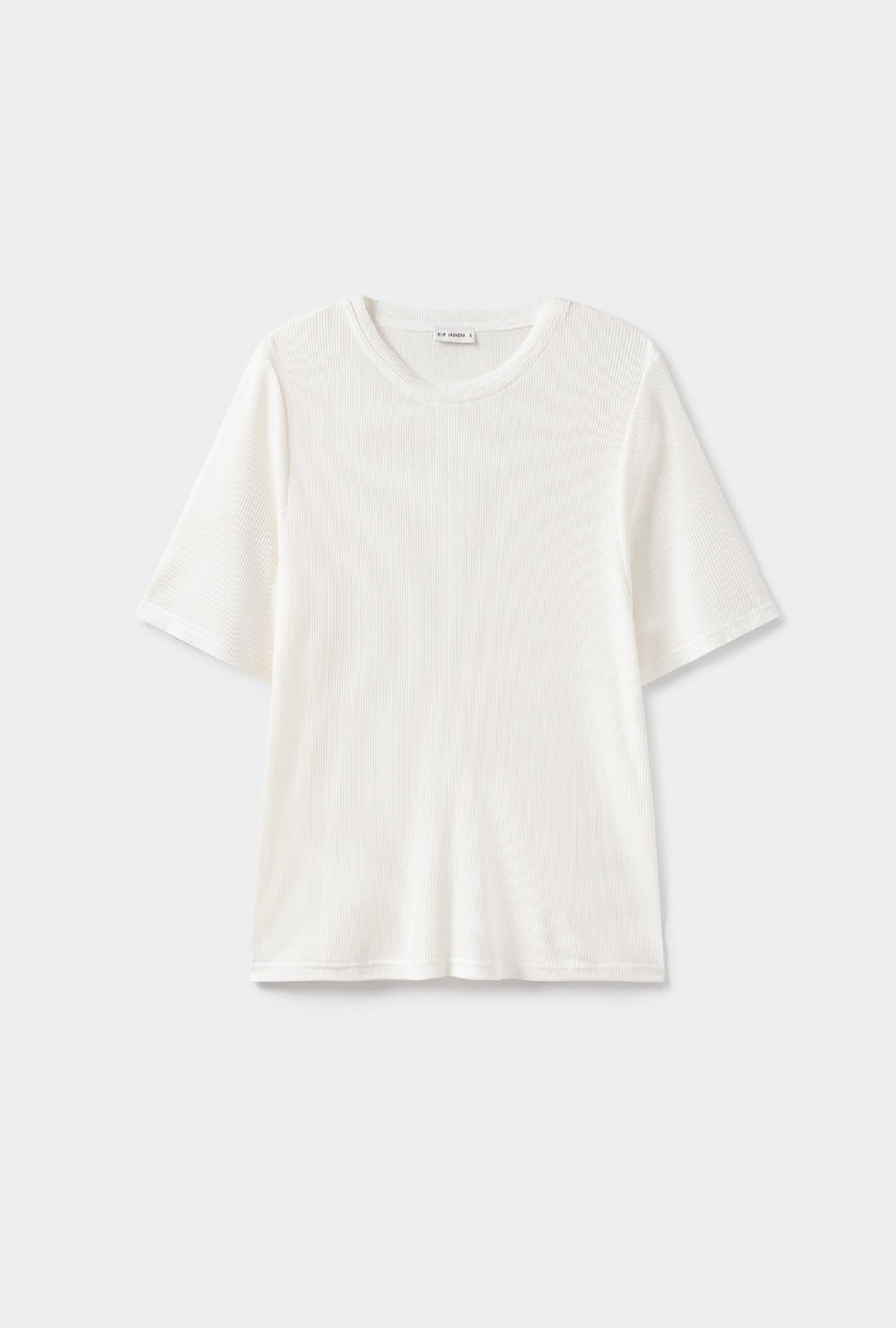 T-Shirt côtelé blanc