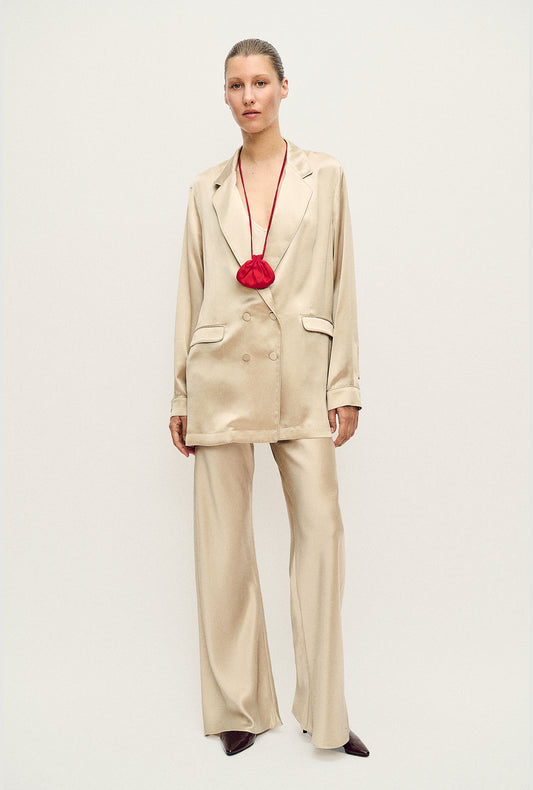 Pantalon Coupe en biais Noisette