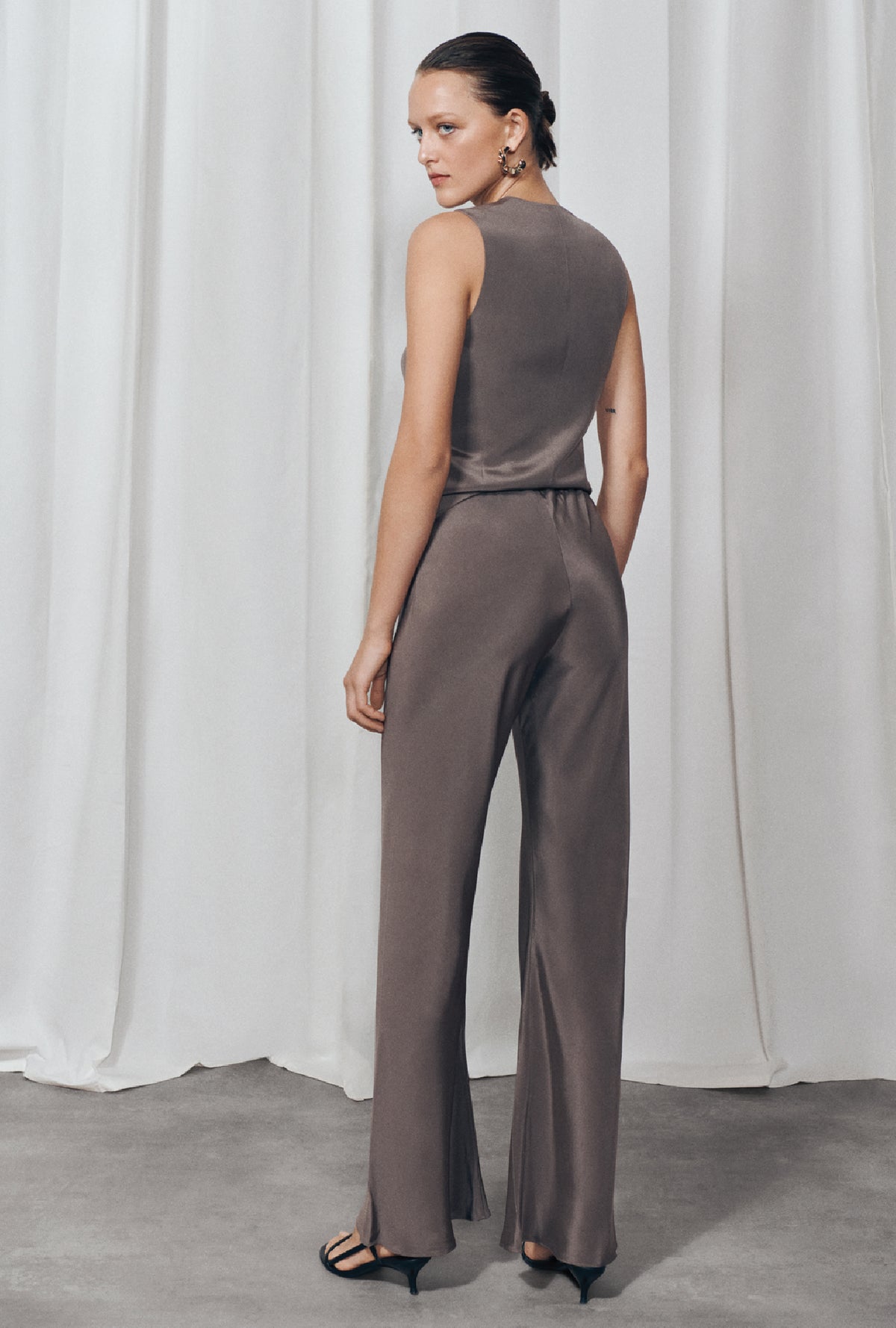CDC Pantalon coupe biais Cendré