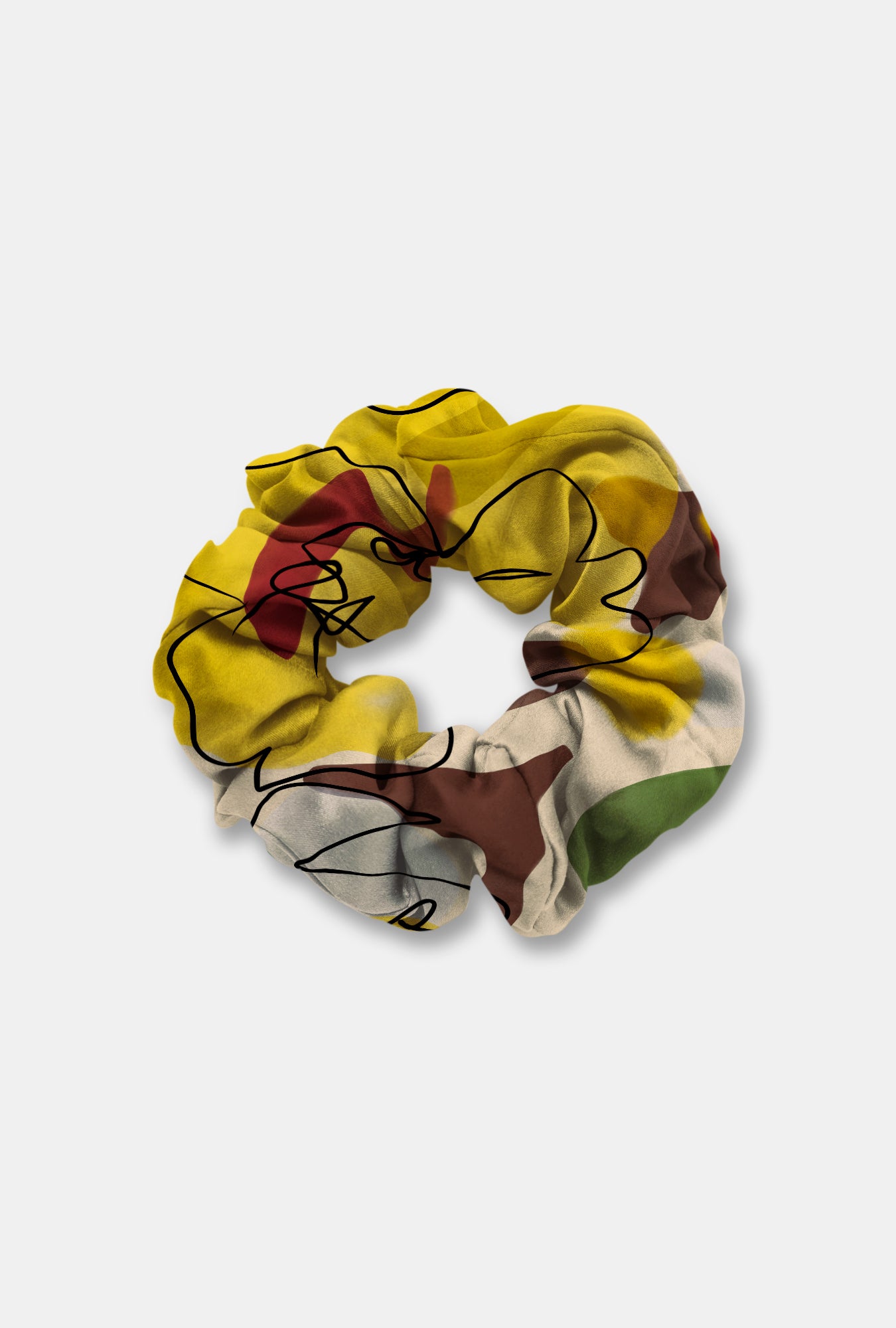 Chouchou secret tournesol floral