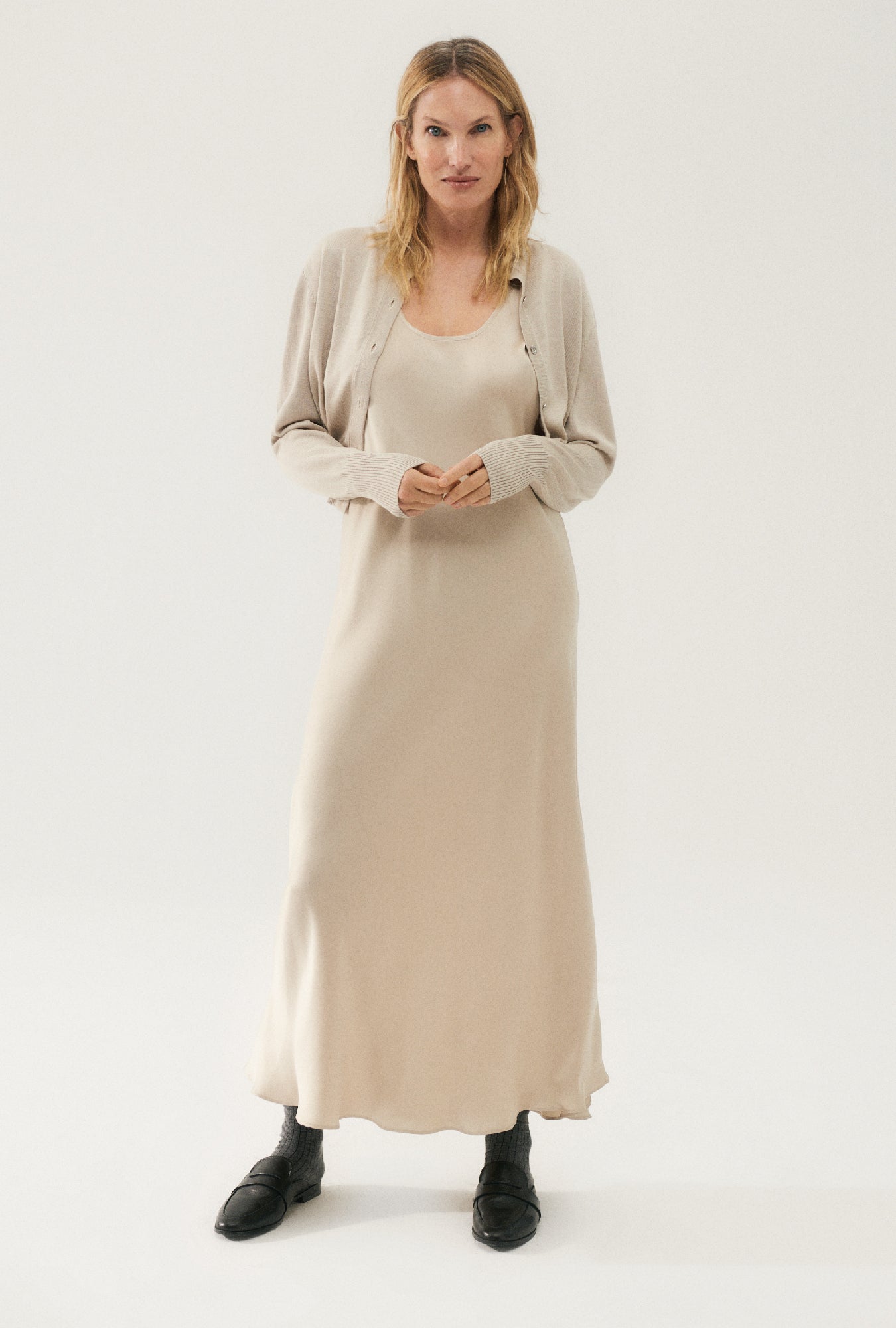 Gilet court noisette