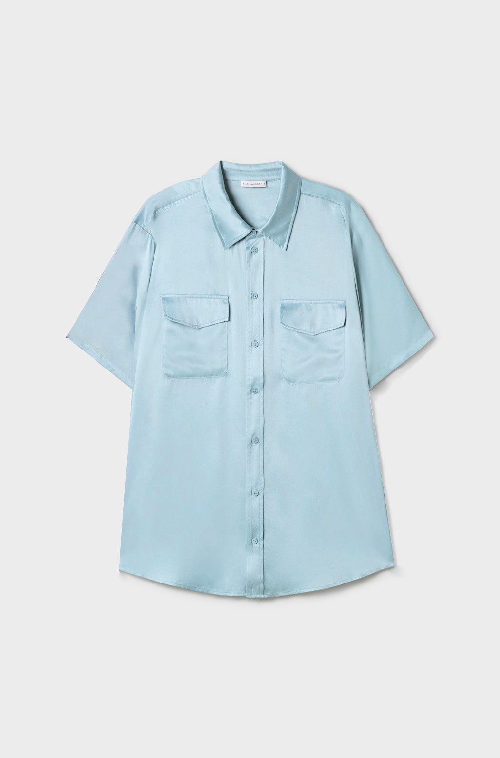 Chemise Boyfriend Manches Courtes Ciel