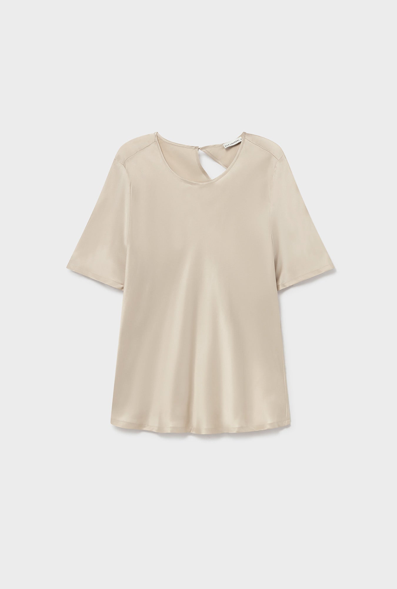 Top Biais Manches Courtes Noisette