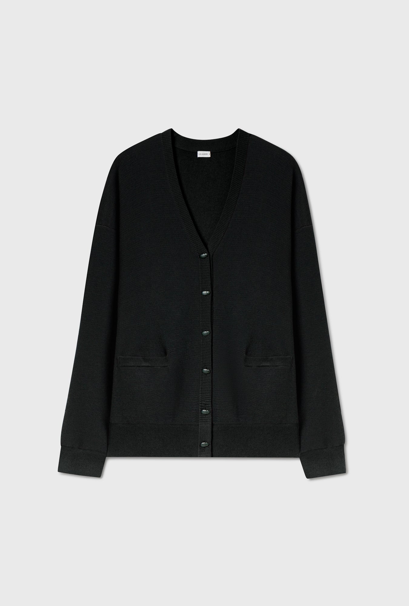 Gilet souple en laine noir