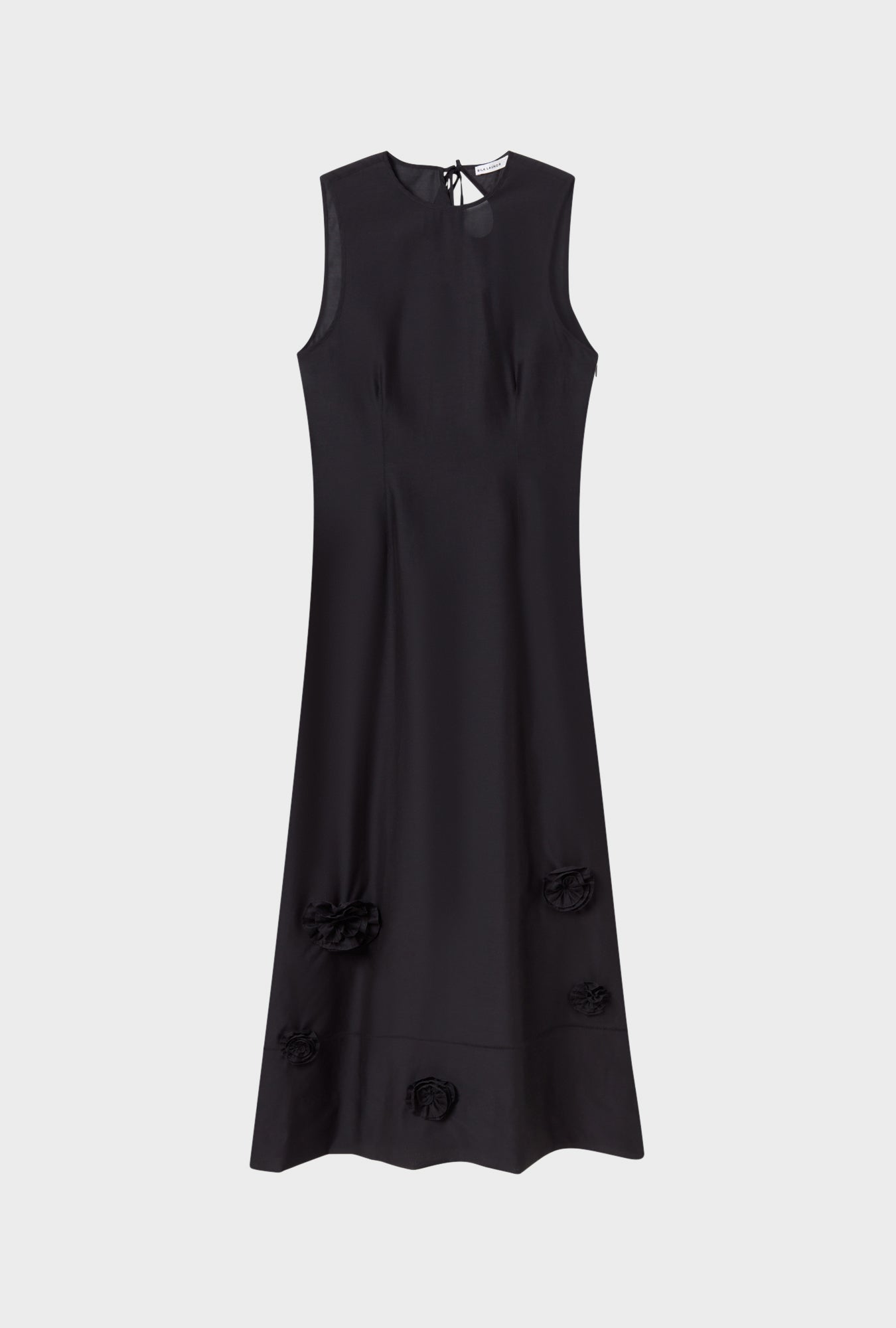 Robe Ella en coton et soie noir