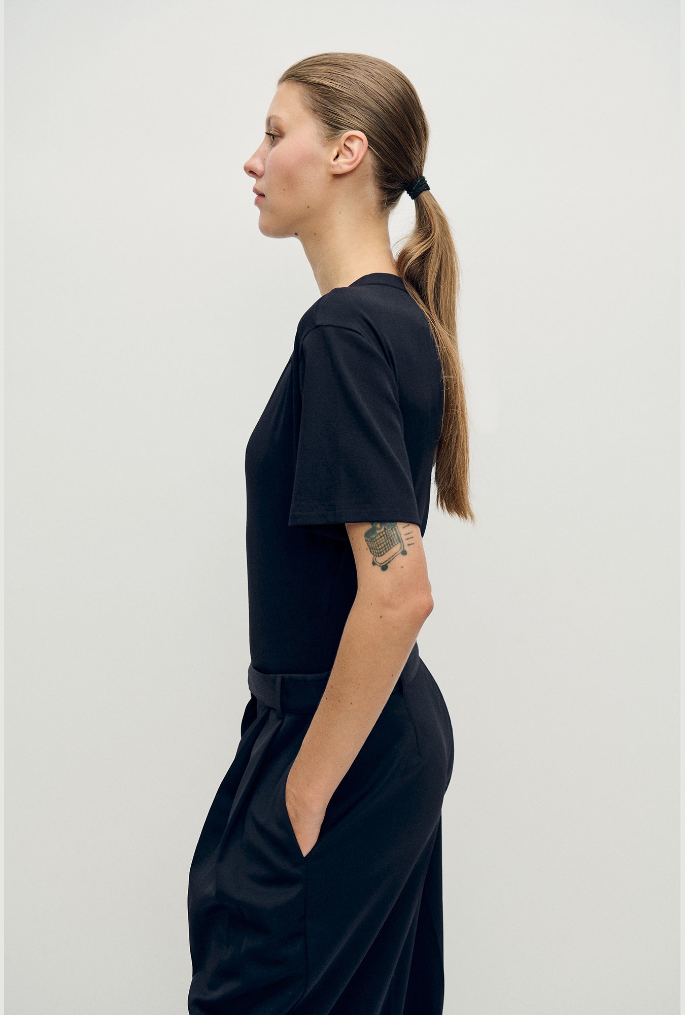T-shirt body noir