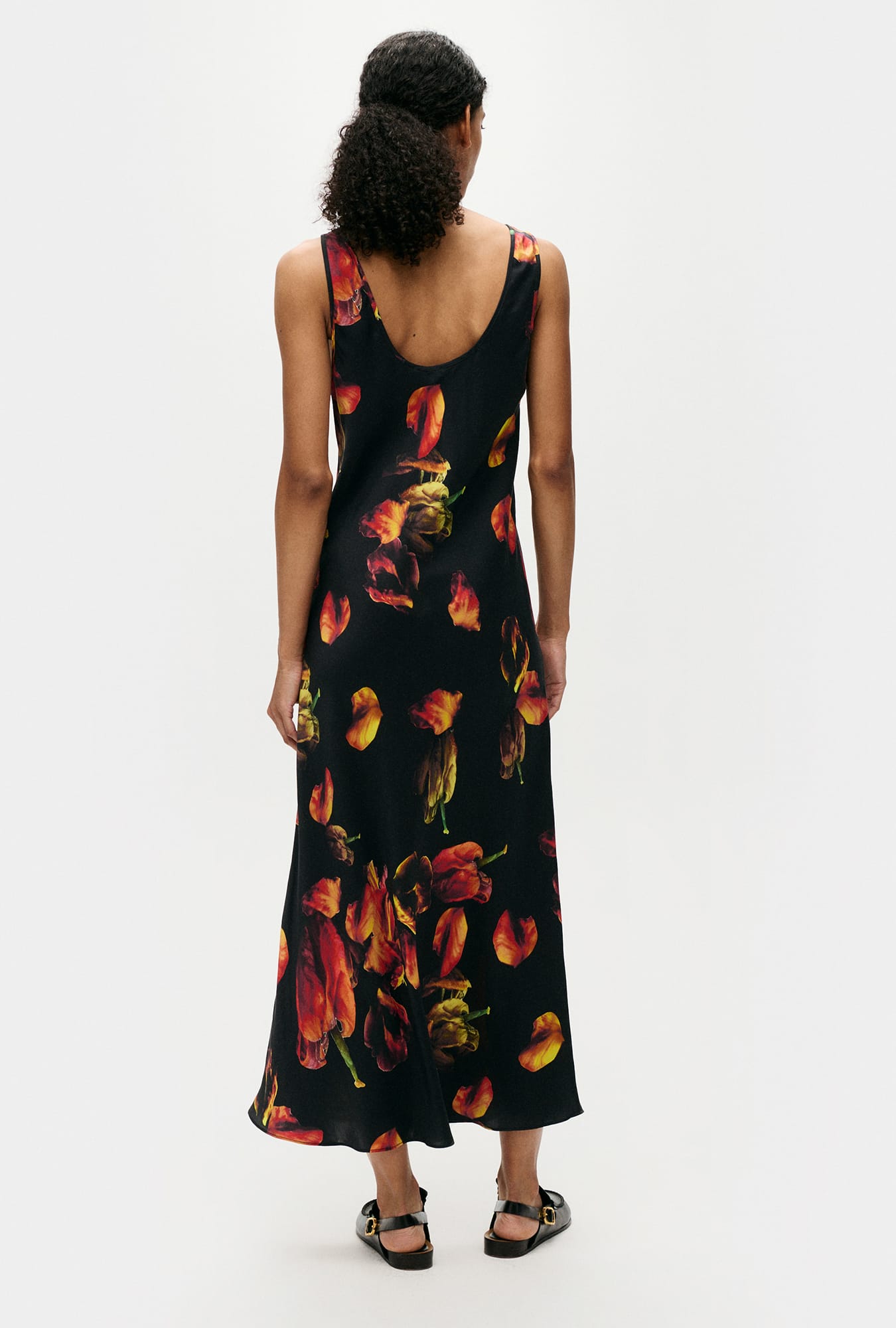 Robe col rond Tulipa noire