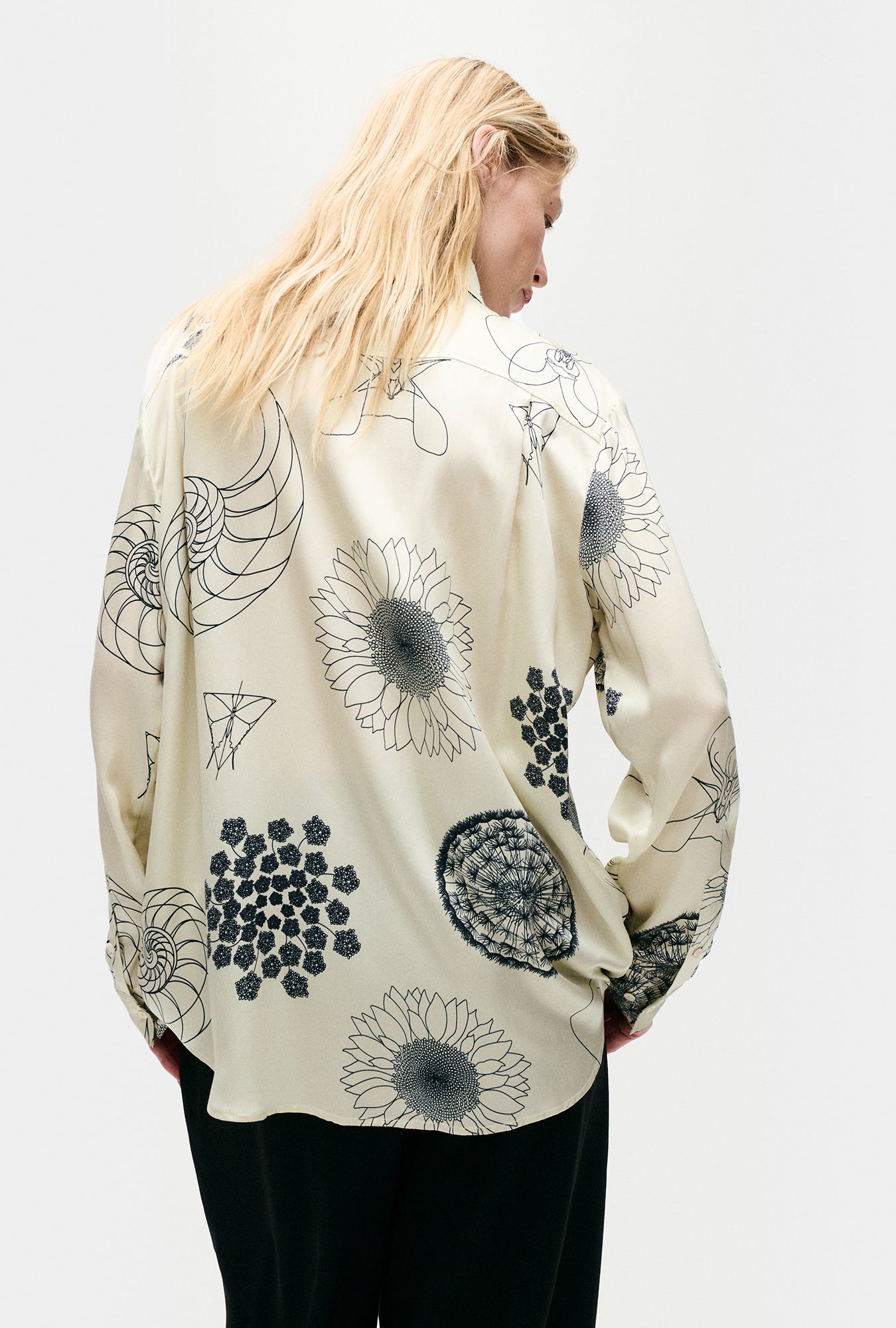 Chemise de petit ami Fibonacci Blanc cassé