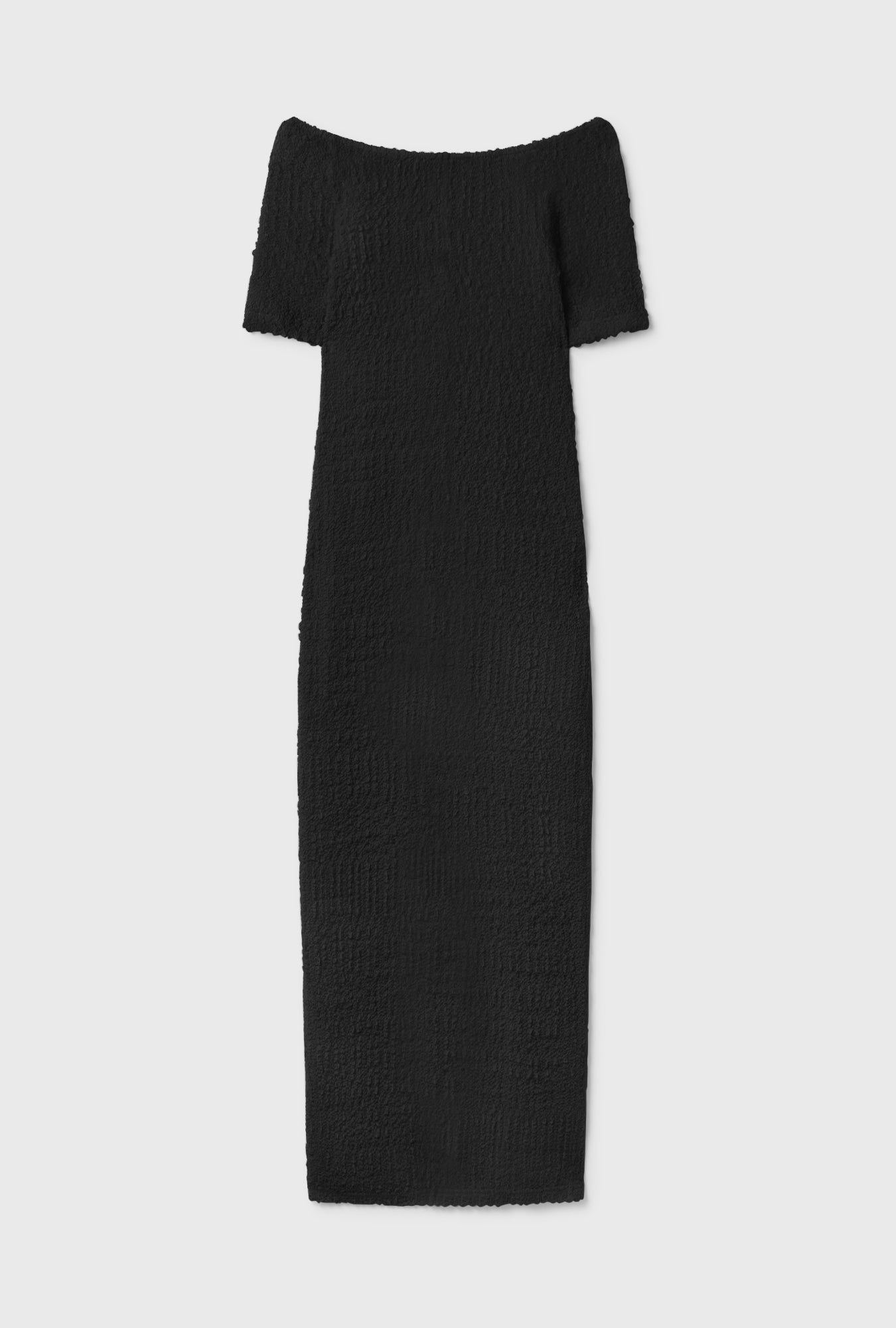 Robe noire à épaules dénudées Pebble