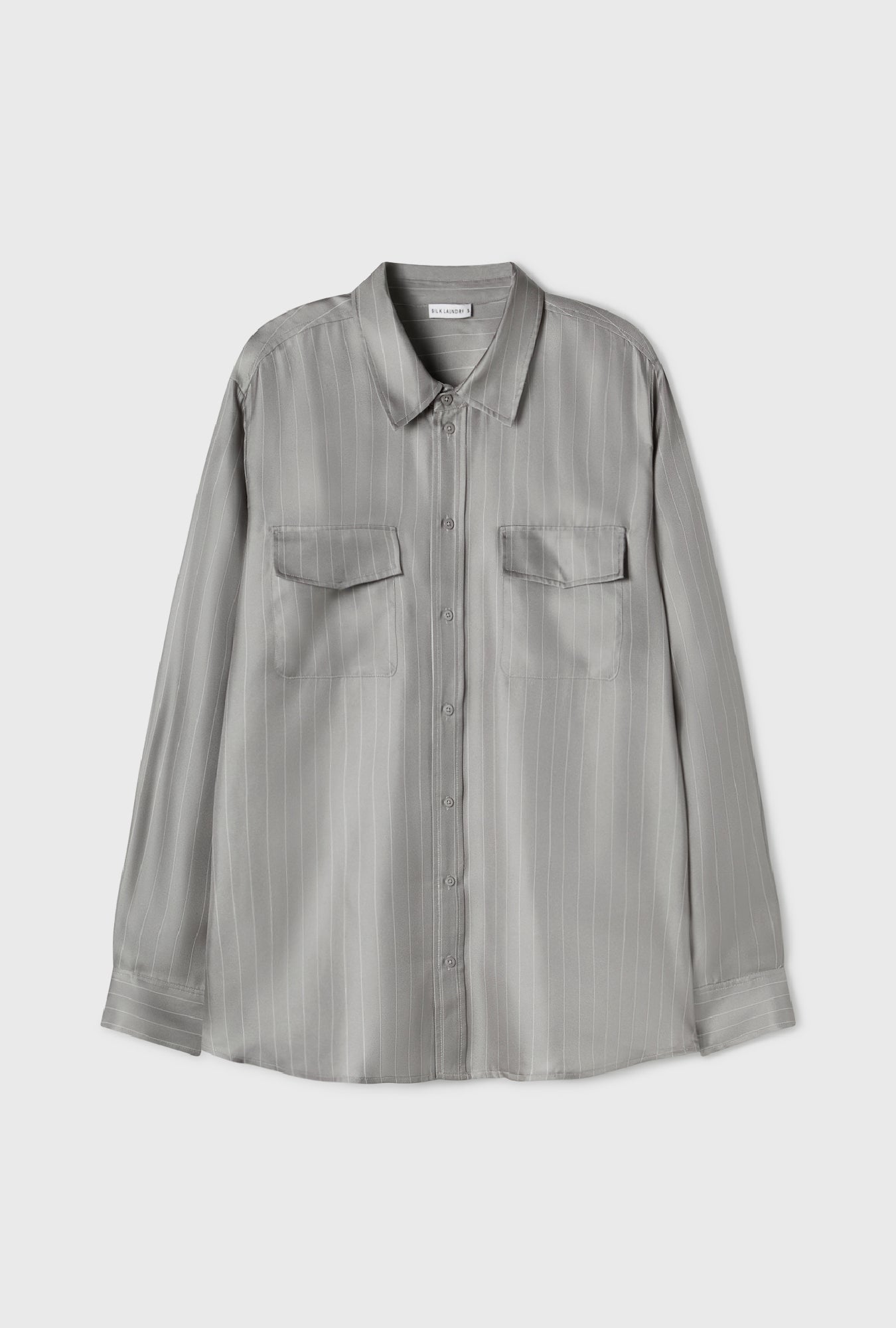 Chemise Boyfriend en sergé à rayures fines Moon