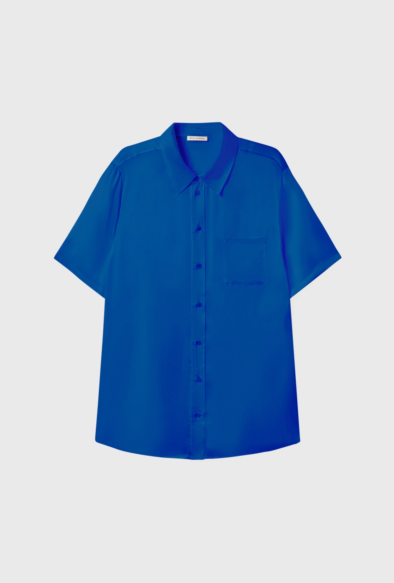 Chemise Boyfriend Manches Courtes Wedgwood