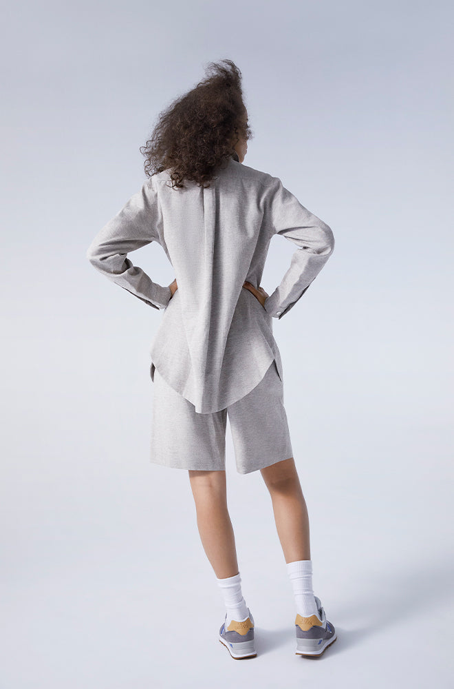 Surchemise Yak en mélange gris chiné