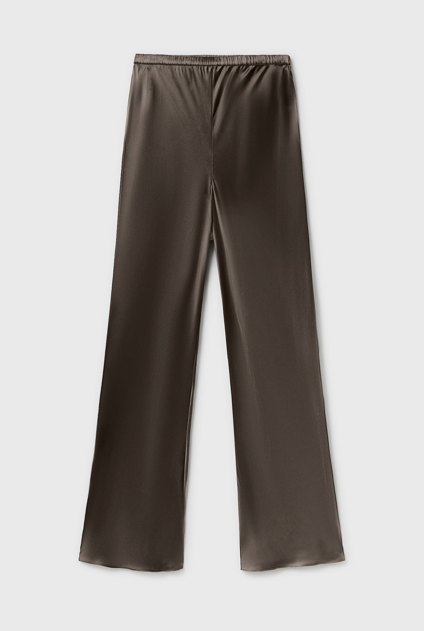 Pantalon coupé en biais vert menthe